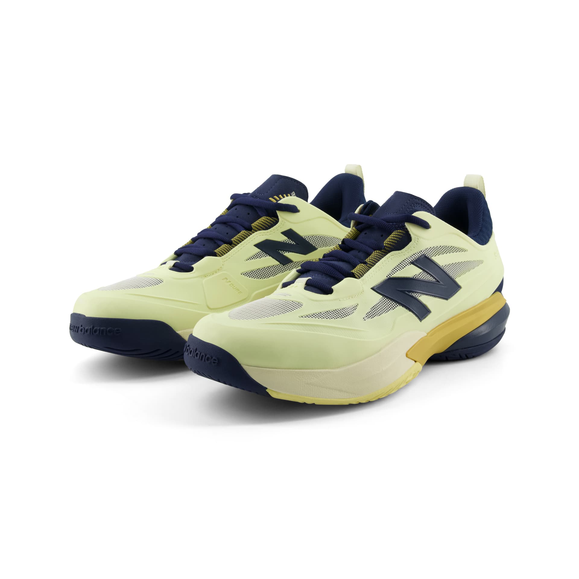 Кроссовки для тенниса New Balance NB FuelCell 996v7 Теннисные Кроссовки Низкий Топ Бежевый Желтый Белый Мужской - изображение 3
