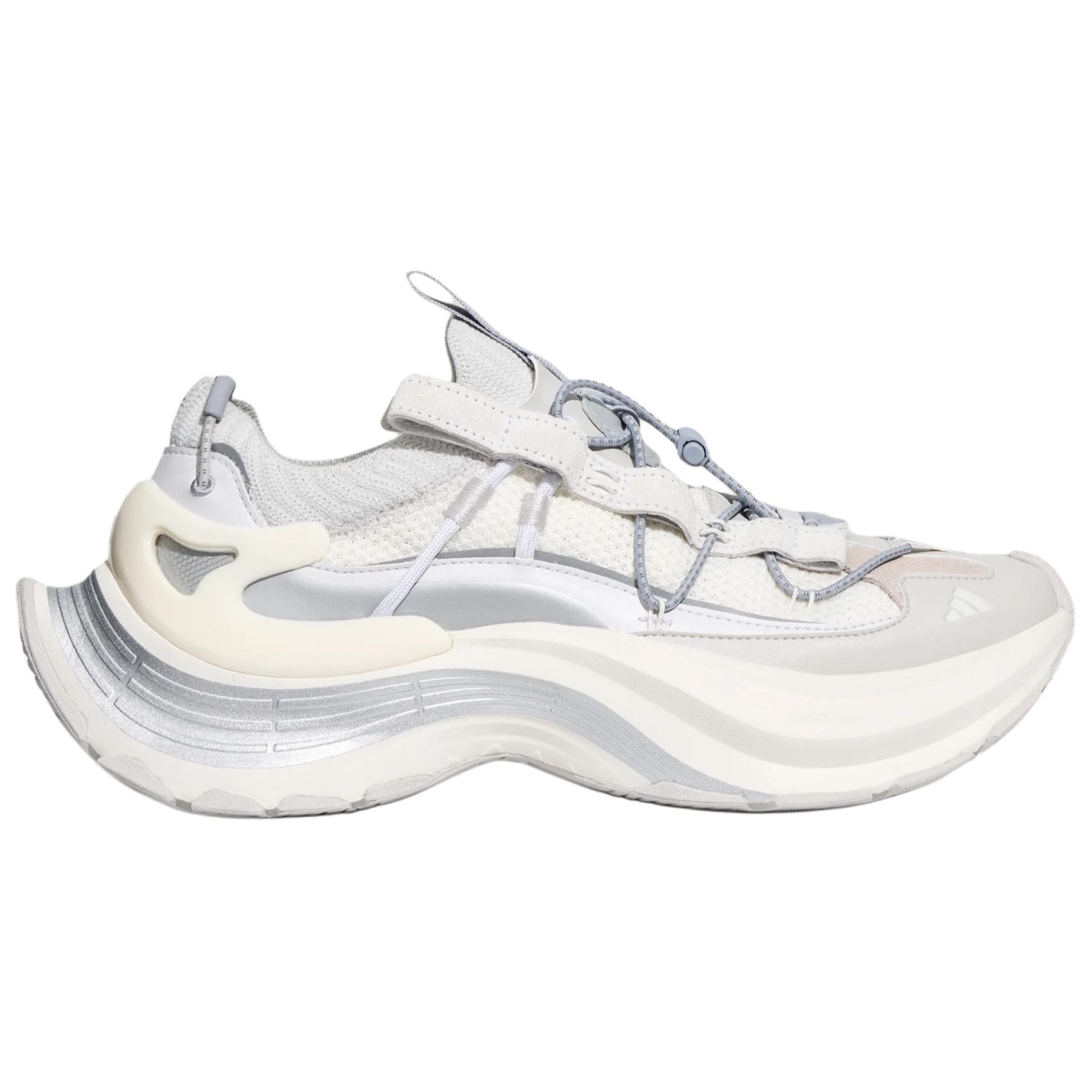 Кроссовки Adidas FOS XLG Альпинистские и Треккинговые Ботинки Ярко-Белый Освежающий Вариант Серебряный Светло-Серый Унисекс - изображение 2