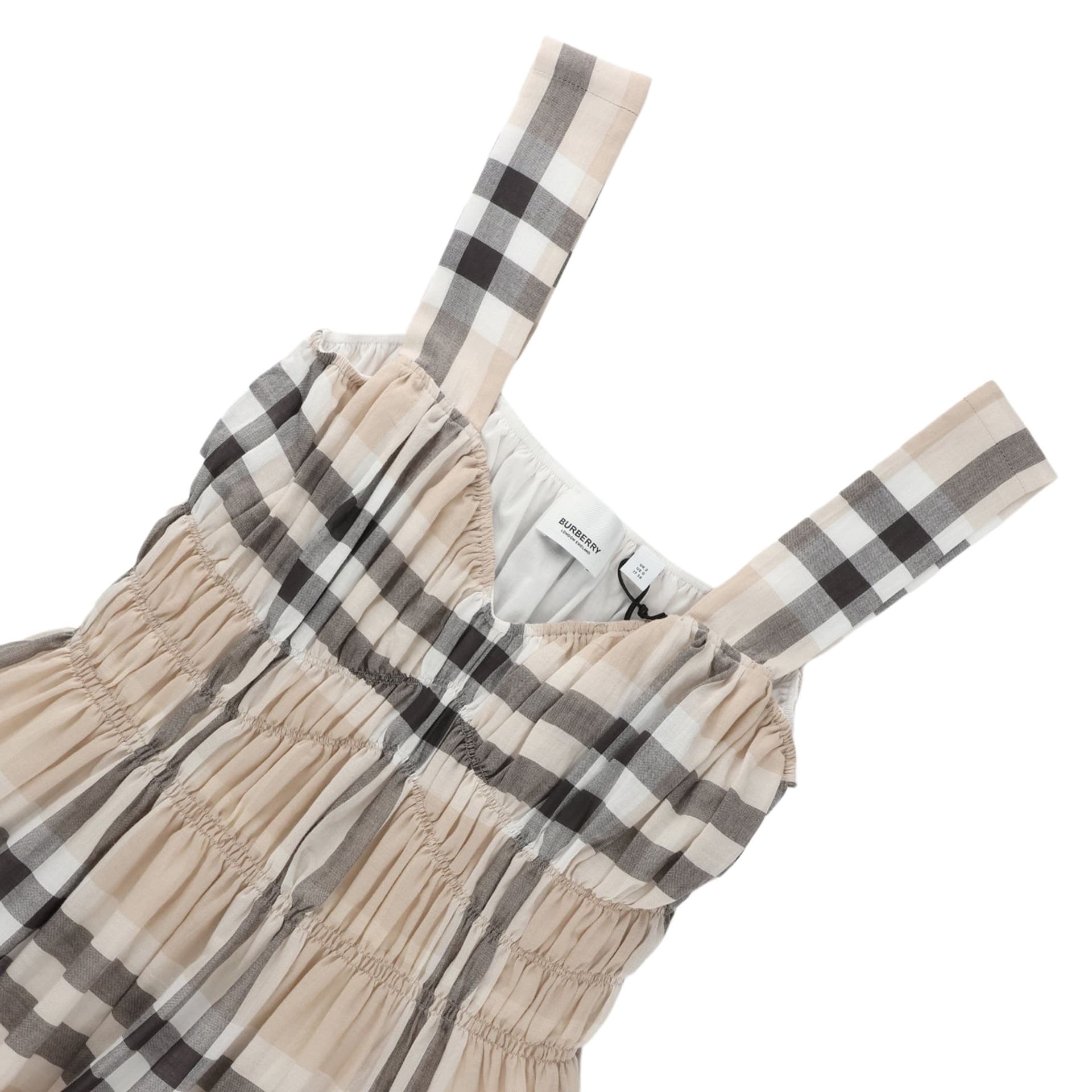 Burberry Без рукавов Платье Женские Камень Бежевый - изображение 4