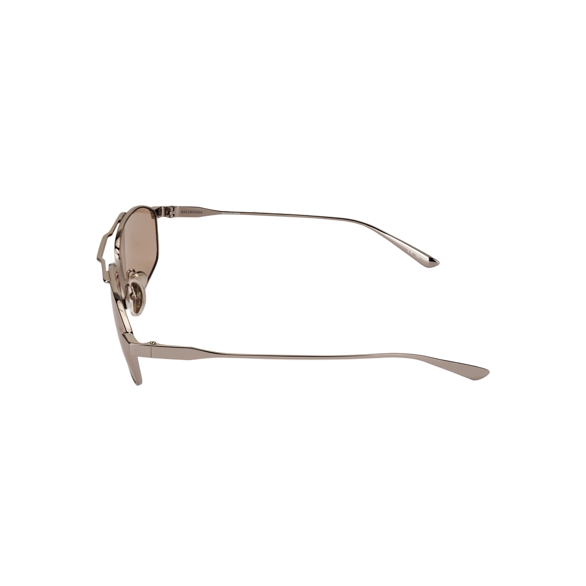 Солнцезащитные очки Balenciaga Металлические Aviator Солнцезащитные очки Унисекс Серые - изображение 2