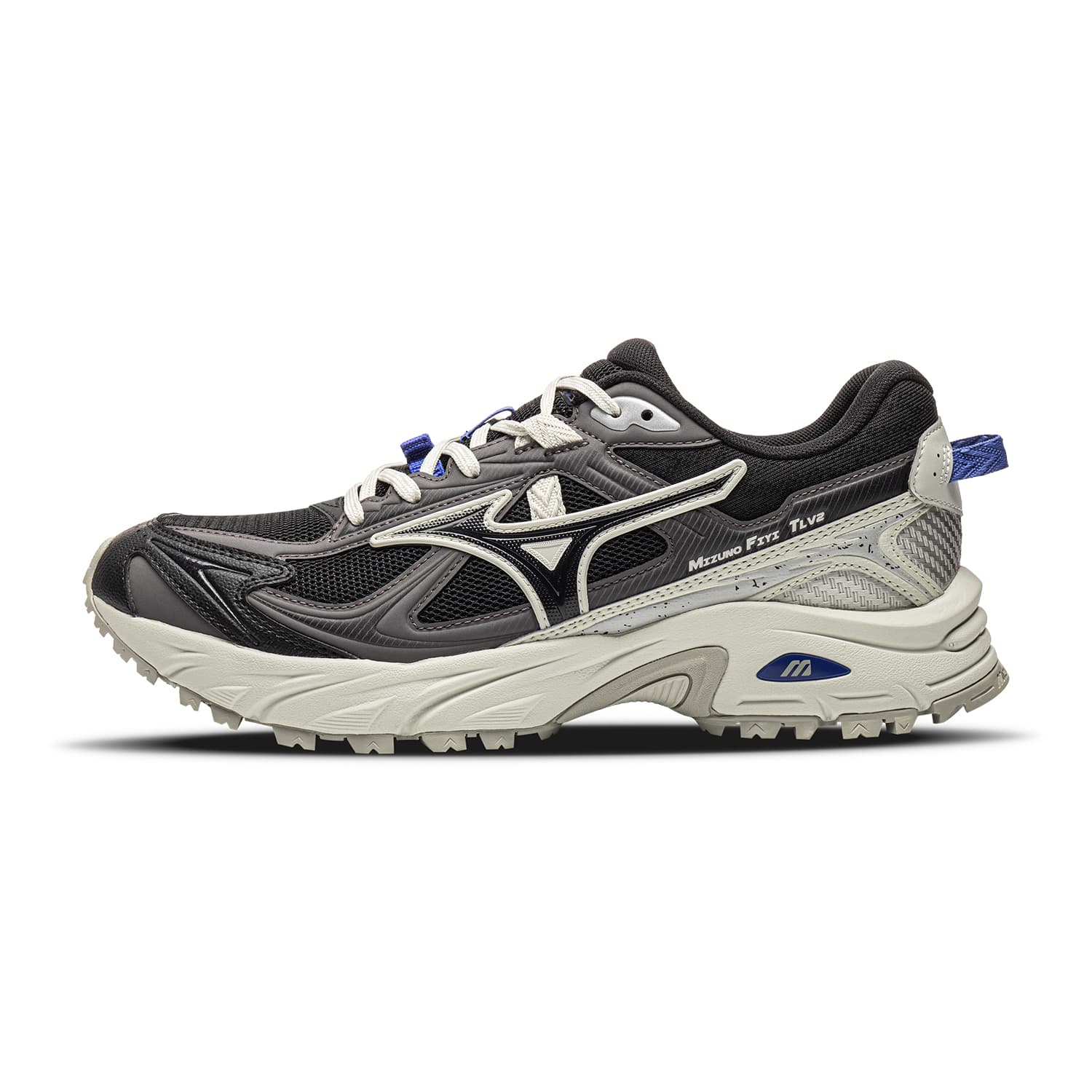 Кроссовки для бега Mizuno FIYI TL Беговые кроссовки Low Топ Глубокий черный Утонченный синий Светло-серый Унисекс - изображение 1