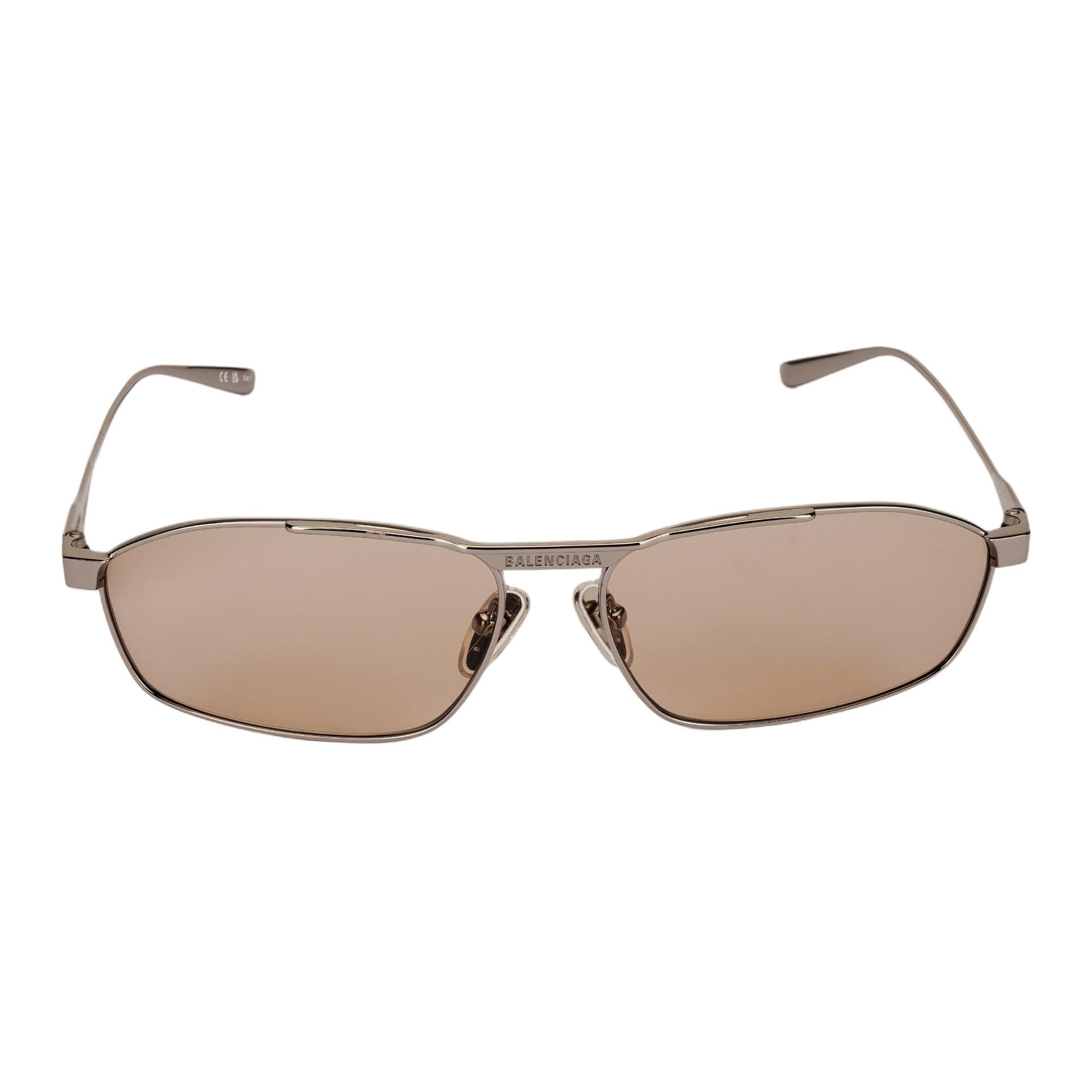Солнцезащитные очки Balenciaga Металлические Aviator Солнцезащитные очки Унисекс Серые - изображение 3
