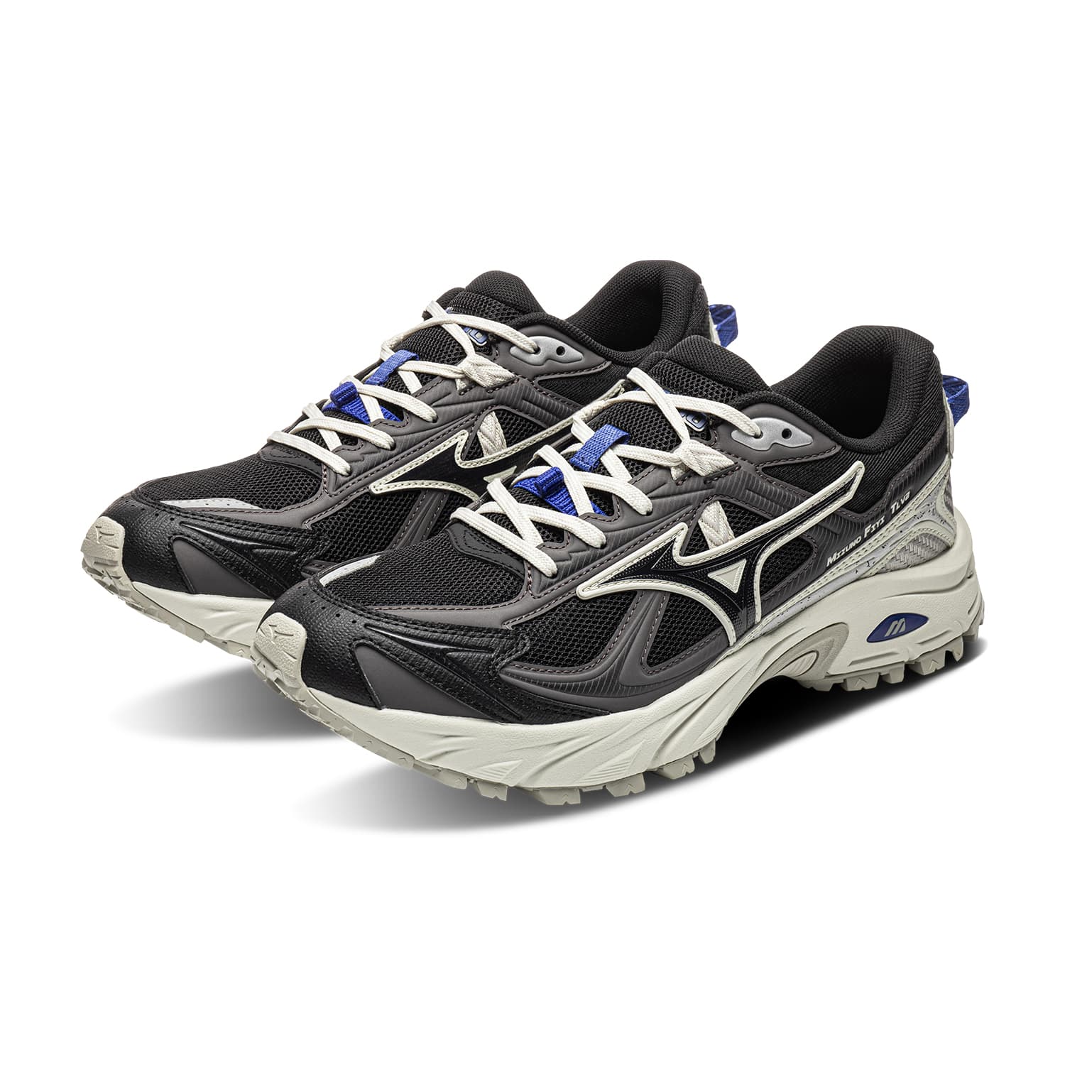 Кроссовки для бега Mizuno FIYI TL Беговые кроссовки Low Топ Глубокий черный Утонченный синий Светло-серый Унисекс - изображение 4