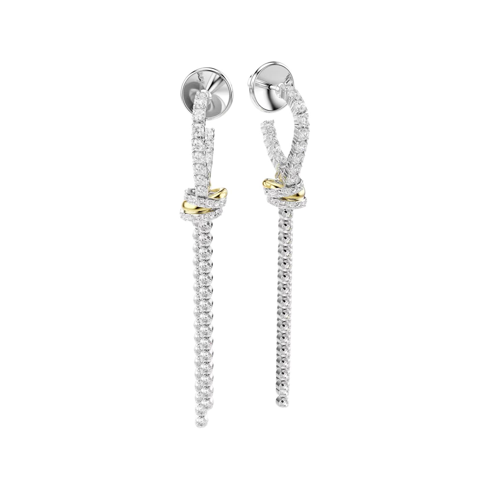 Серьги Серьги Swarovski Hyperbola с кубическим цирконием унисекс - изображение 3