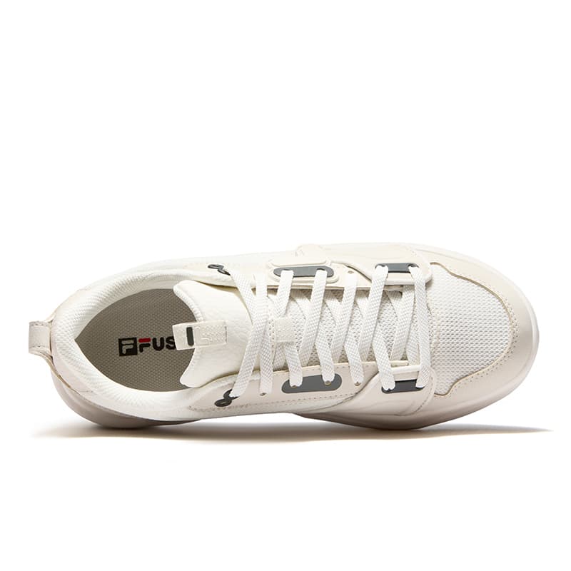 Кроссовки FILA FUSION GRIND Jump Skateboard Shoes Скейтборд Кроссовки Низкий Верх Цвет раннего снега Березово-коричневый Женские - изображение 4