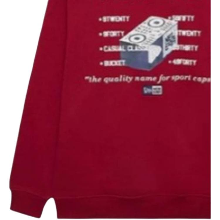 Худи New Era FW24 Толстовка Унисекс Красный - изображение 3