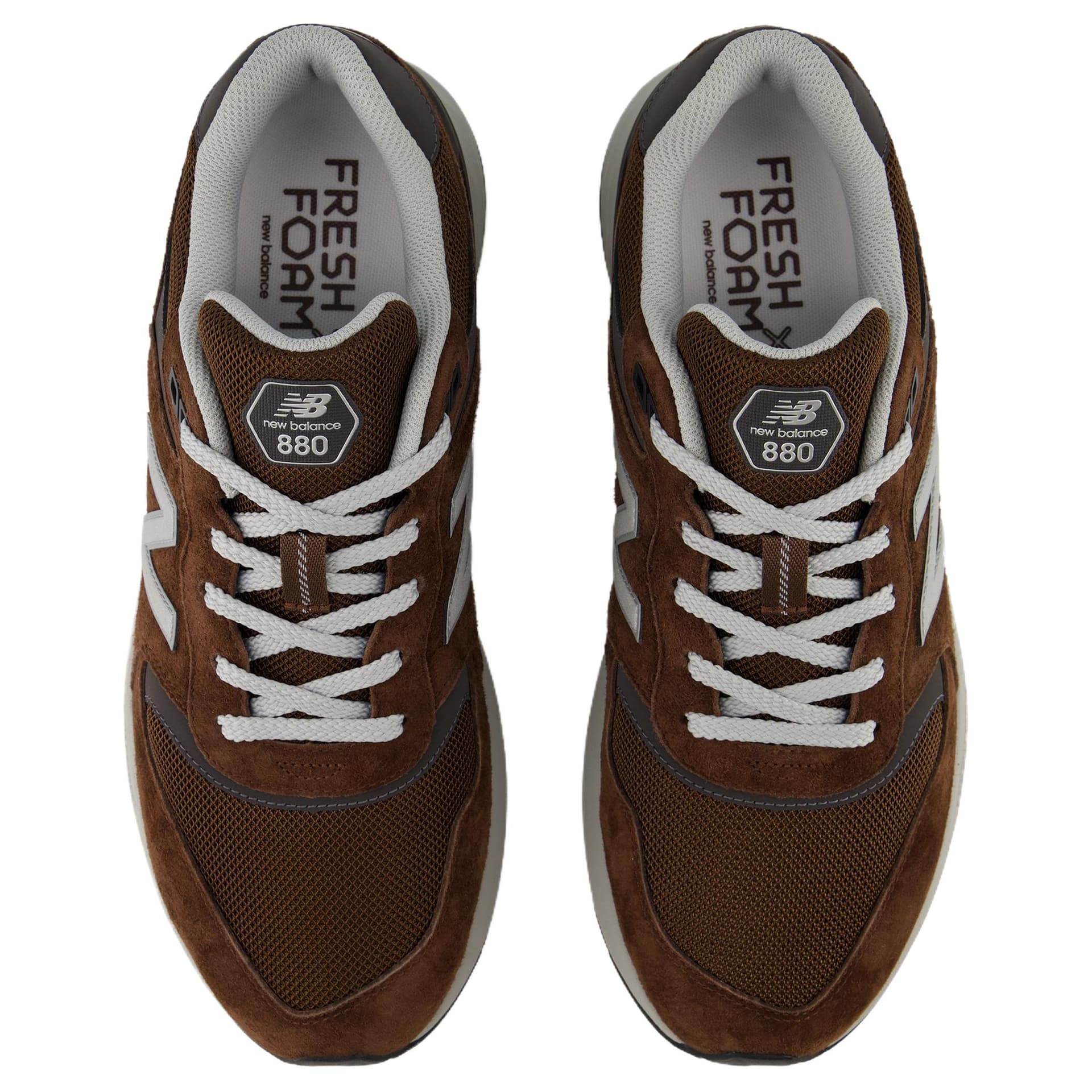 Кроссовки для бега New Balance NB Fresh Foam 880 Беговые кроссовки Низкий Топ Коричневый Мужской - изображение 3