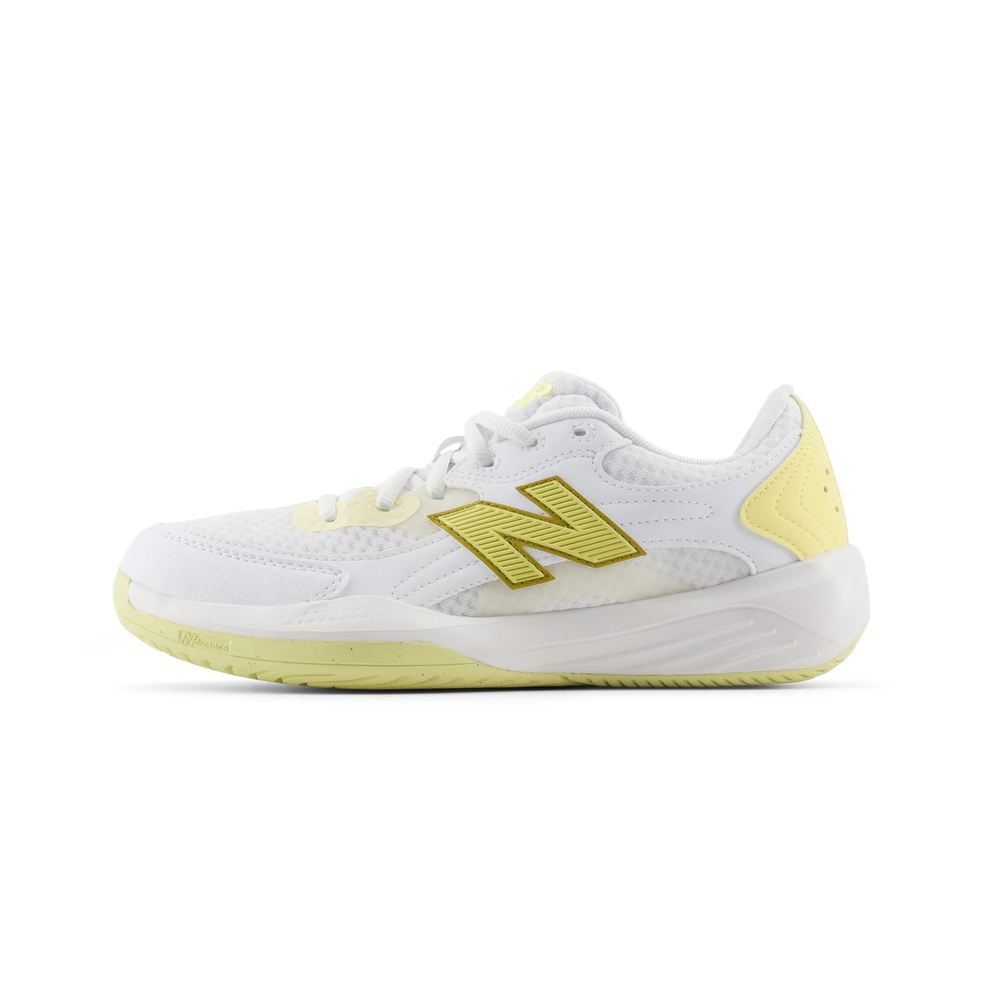 Кроссовки для тенниса New Balance 696v7 Теннисные кроссовки Низкий топ Белый Желтый Женские - изображение 1