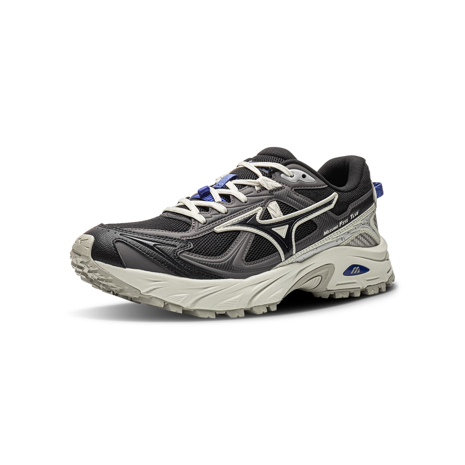 Кроссовки для бега Mizuno FIYI TL Беговые кроссовки Low Топ Глубокий черный Утонченный синий Светло-серый Унисекс - изображение 2