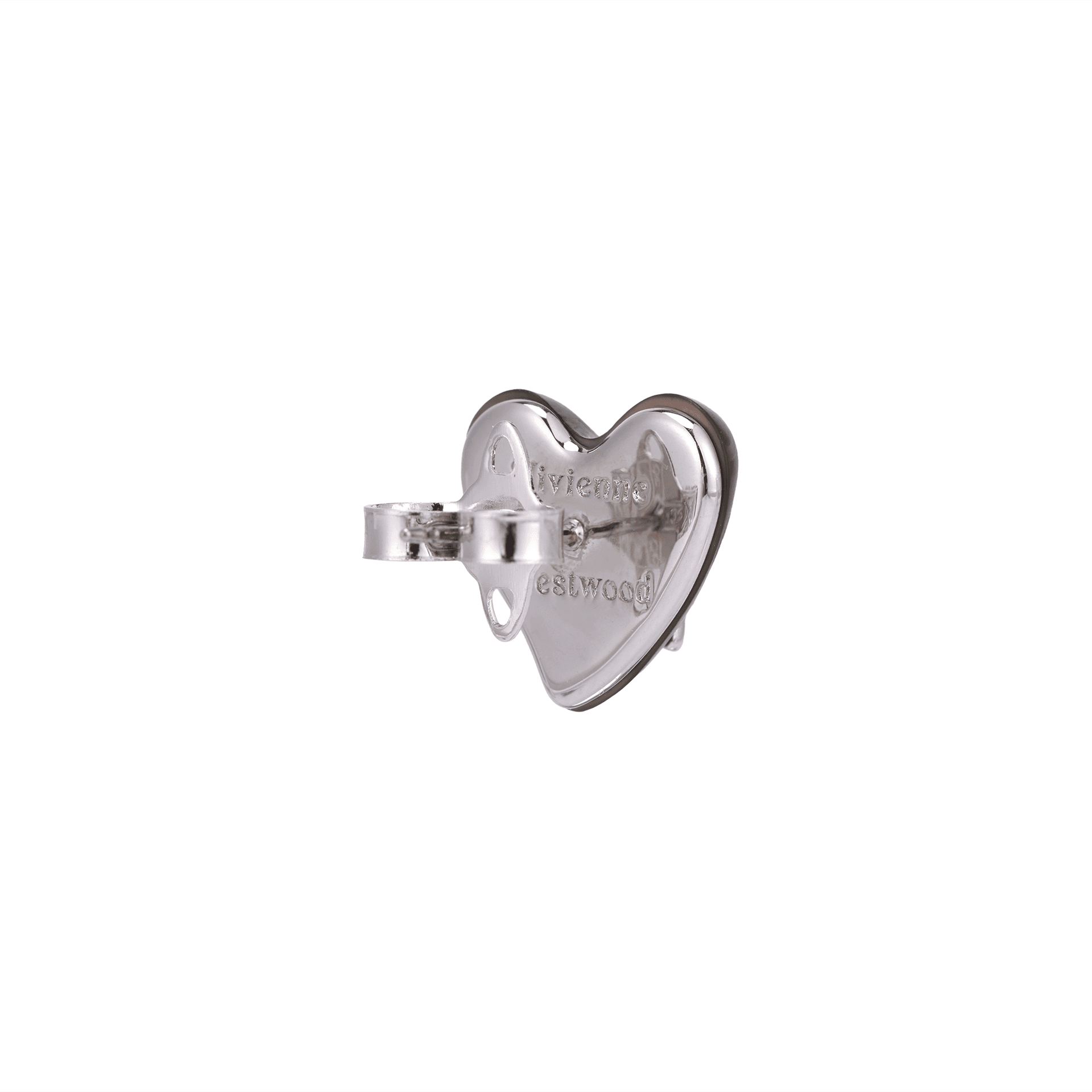 Серьги Вивьен Вествуд Brass Stud Серьги Женские Черный серебристый - изображение 4