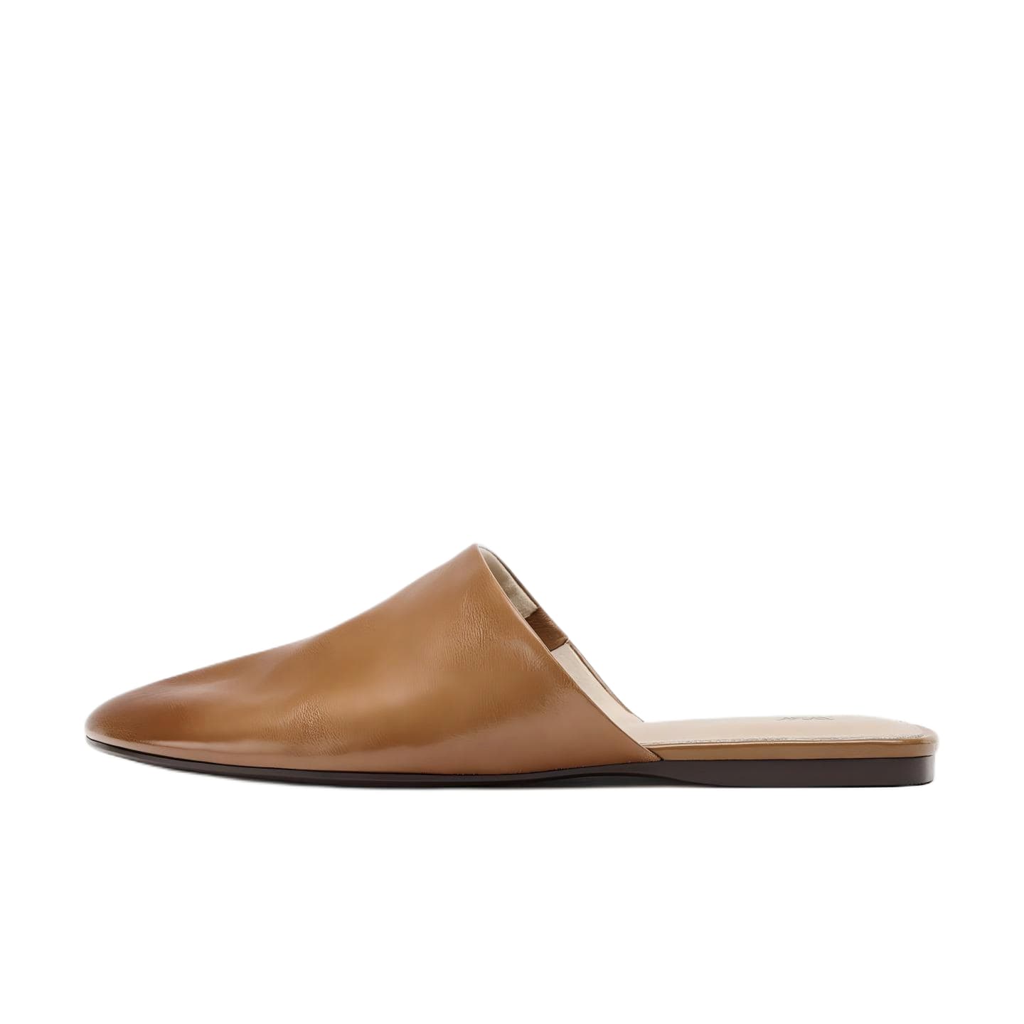 Сандалии ZARA Closed Slippers Brown Women's - изображение 1