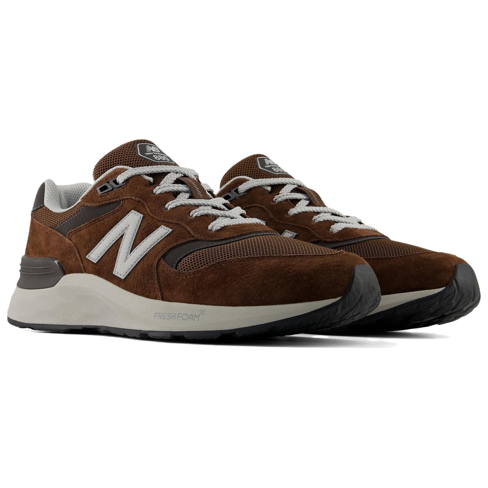 Кроссовки для бега New Balance NB Fresh Foam 880 Беговые кроссовки Низкий Топ Коричневый Мужской - изображение 2