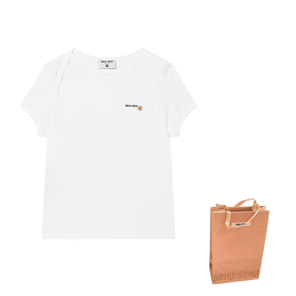 Футболка MIU MIU Logo T - изображение 6