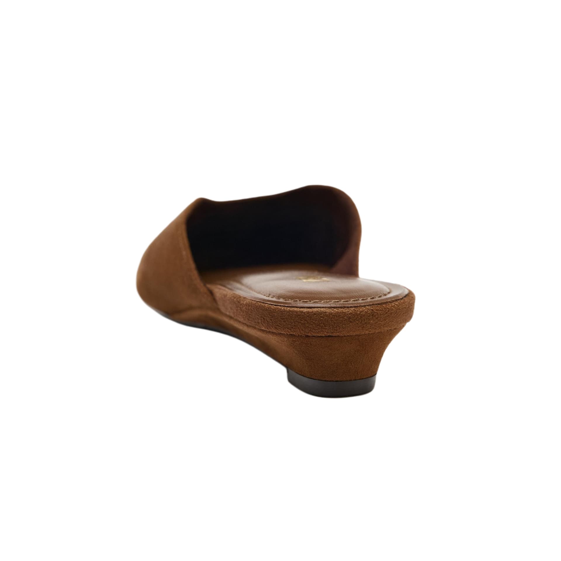 Сандалии ZARA Closed Slippers Brown Women's - изображение 3