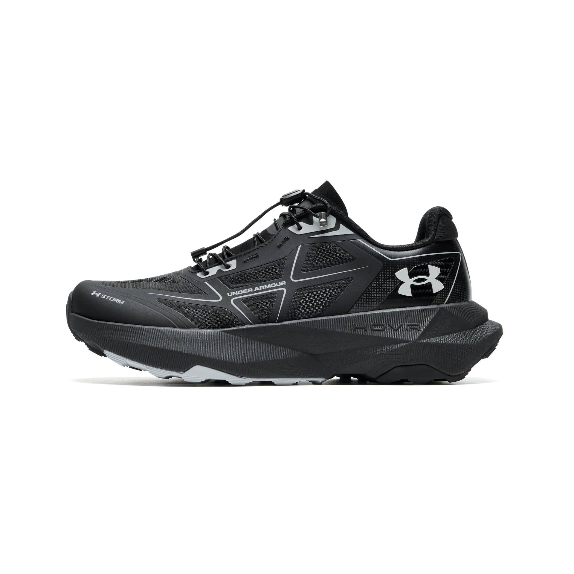 Кроссовки Under Armour HOVR Трейлраннинг Кроссовки Низкий Топ Сумеречный Черный Унисекс - изображение 1