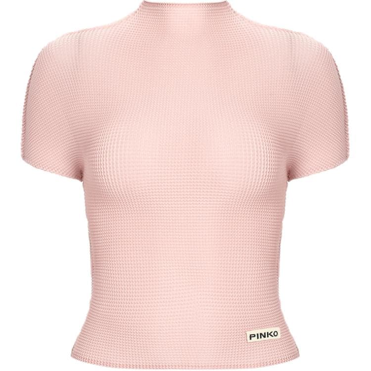Футболка PINKO Розовые Женские T-рубашки - изображение 2