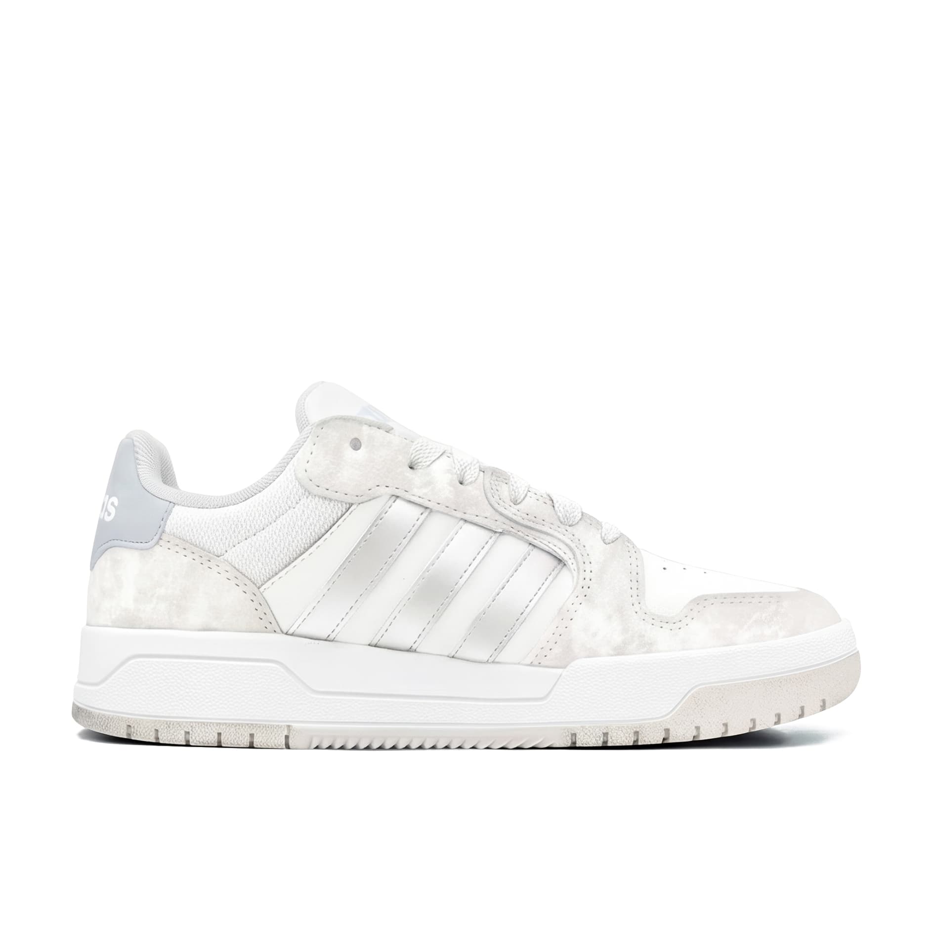 Кроссовки Adidas Neo Entrap Серебряный Облачный иней Белый Противоскользящий Износостойкий Дышащий Низкие кеды Скейтборд Обувь - изображение 3