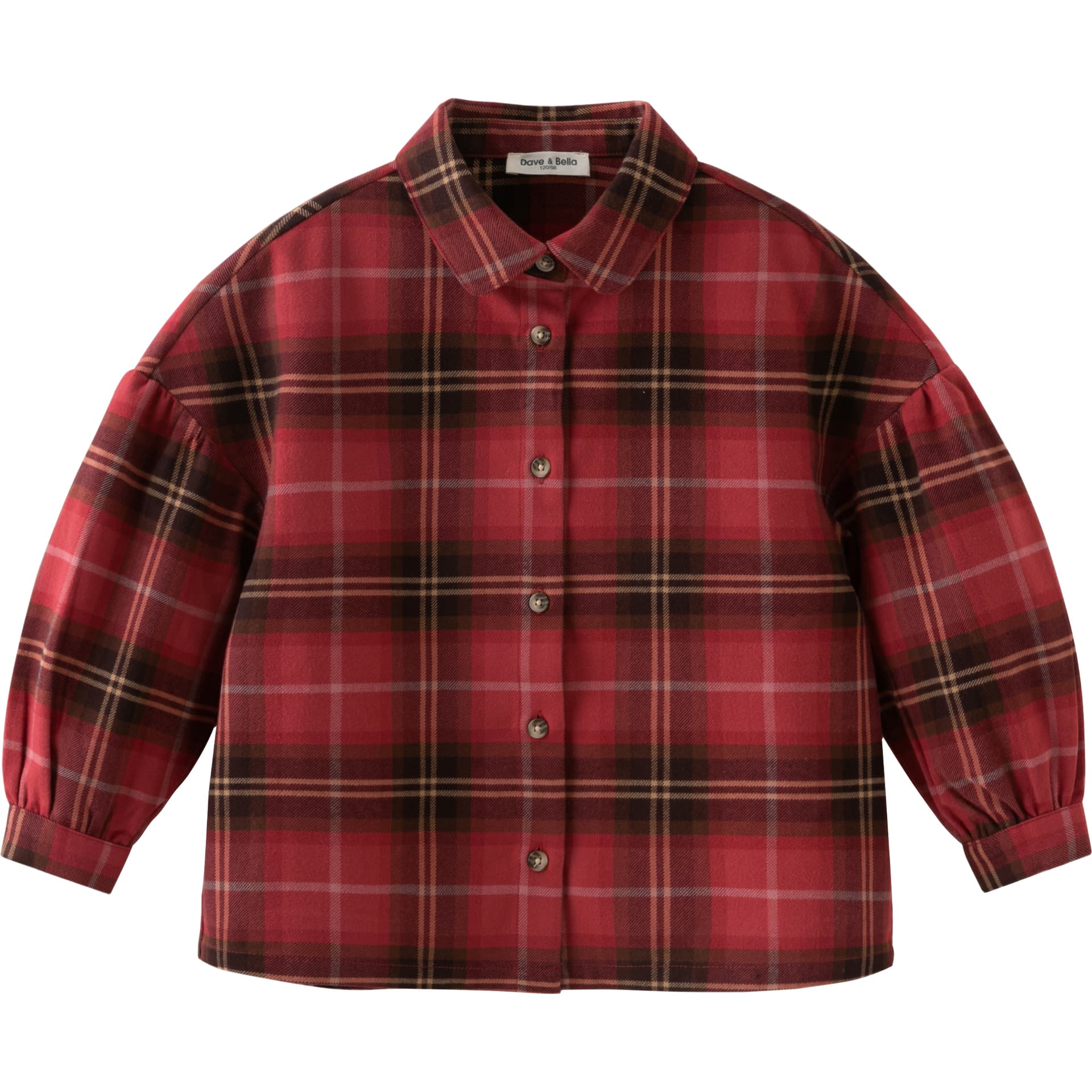 DAVE BELLA Красная клетка Kids Повседневные рубашки - изображение 1
