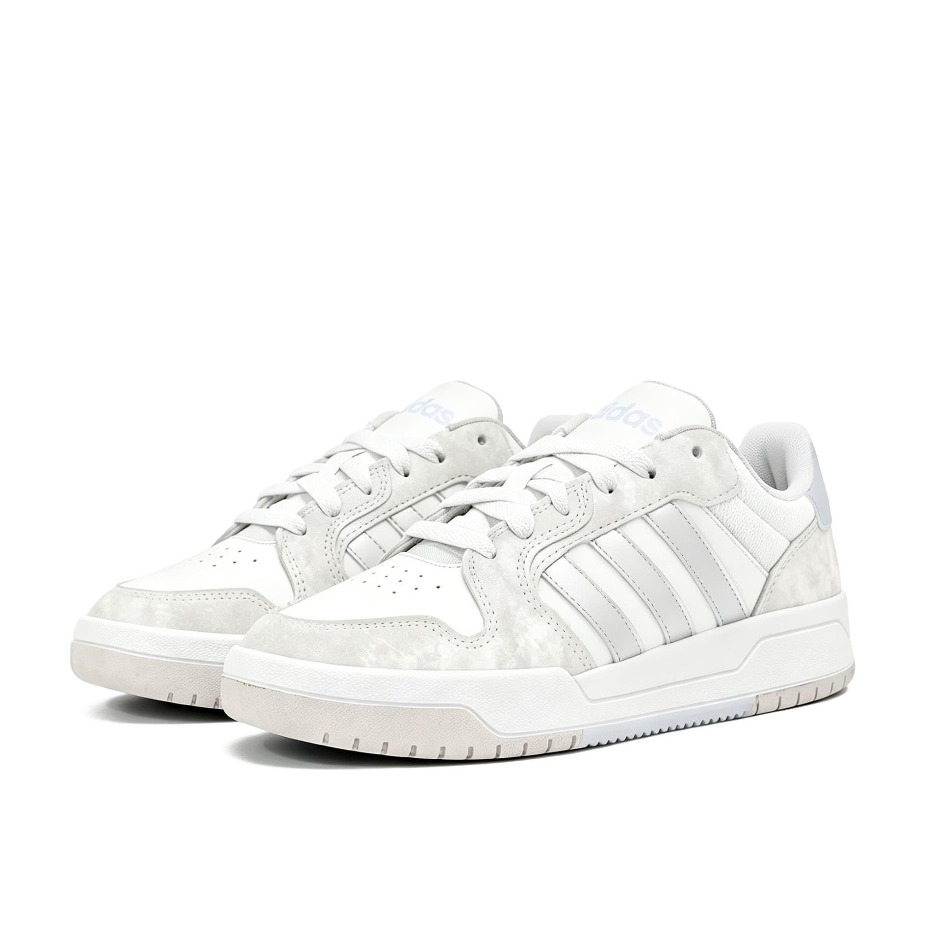 Кроссовки Adidas Neo Entrap Серебряный Облачный иней Белый Противоскользящий Износостойкий Дышащий Низкие кеды Скейтборд Обувь - изображение 4