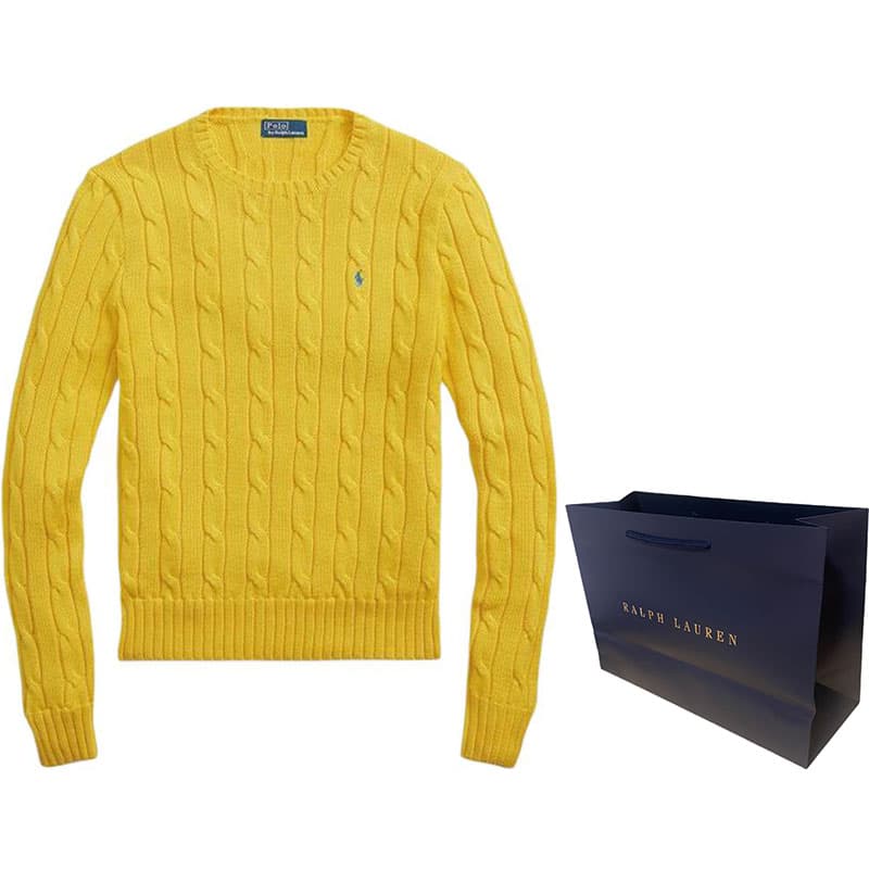 Кофта Polo Ralph Lauren FW23 Трикотаж Стандартный Размер Женский Желтый - изображение 6