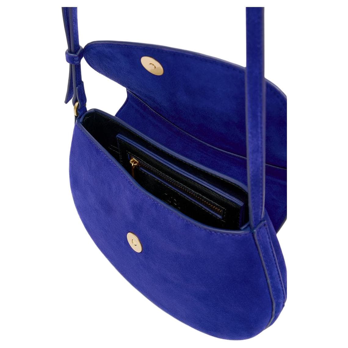 Сумка через плечо ZARA Crossbody Bag Blue Women's - изображение 4