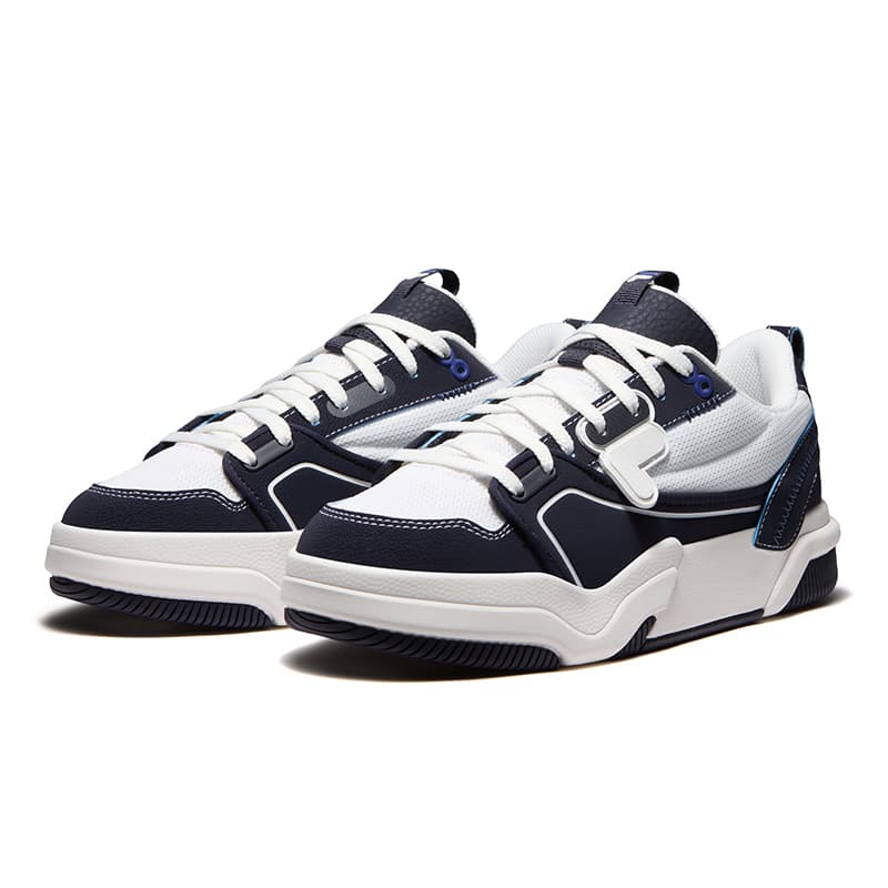 Кроссовки FILA FUSION GRIND Jump Skateboard Shoes Кеды для скейтбординга Низкий Топ Лист Серый Anorthosite Синий Женские - изображение 3