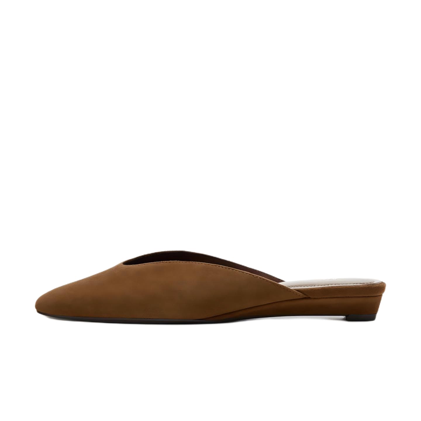 Сандалии ZARA Closed Slippers Brown Women's - изображение 1