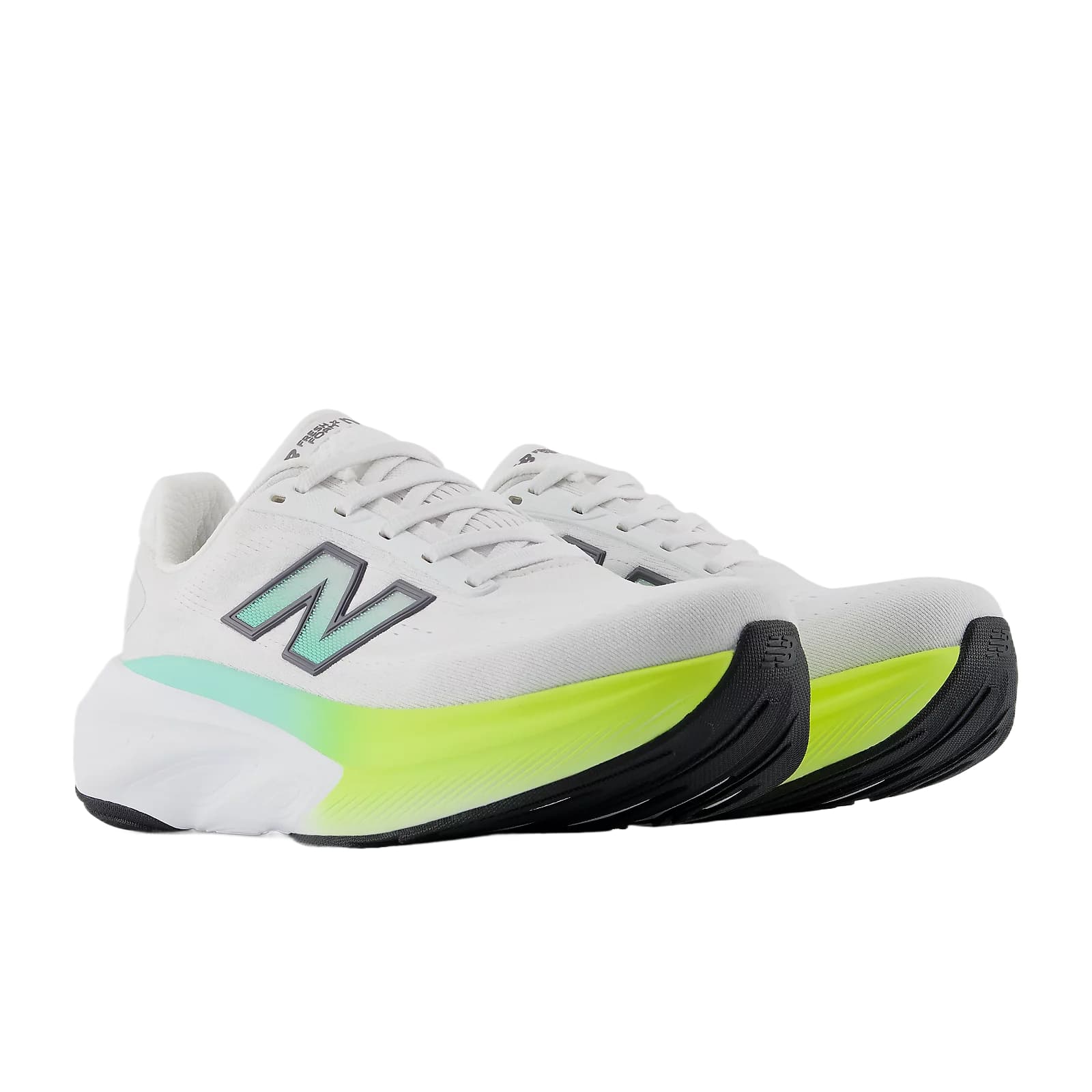 Кроссовки для бега New Balance NB Fresh Foam X More V6 Беговые кроссовки Low Топ Белый Яркий Мятно-зеленый Женские - изображение 4