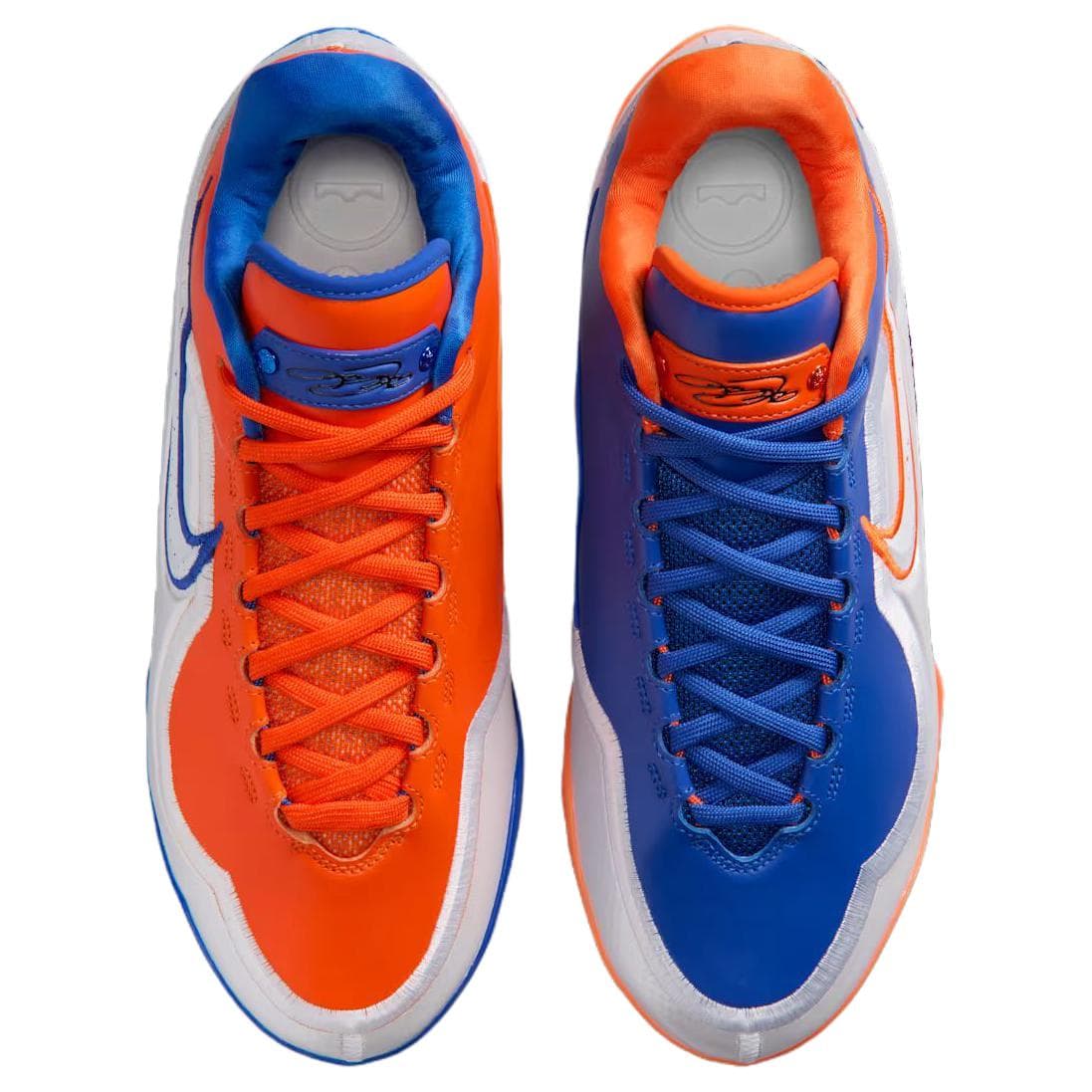 Кроссовки для баскетбола NIKE Lebron 23 Баскетбольные кроссовки Low Топ Королевский синий Безопасность Оранжевый белый Мужской - изображение 3