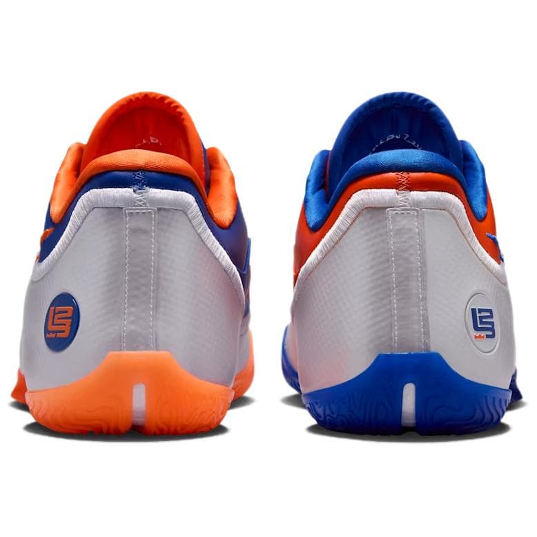 Кроссовки для баскетбола NIKE Lebron 23 Баскетбольные кроссовки Low Топ Королевский синий Безопасность Оранжевый белый Мужской - изображение 4