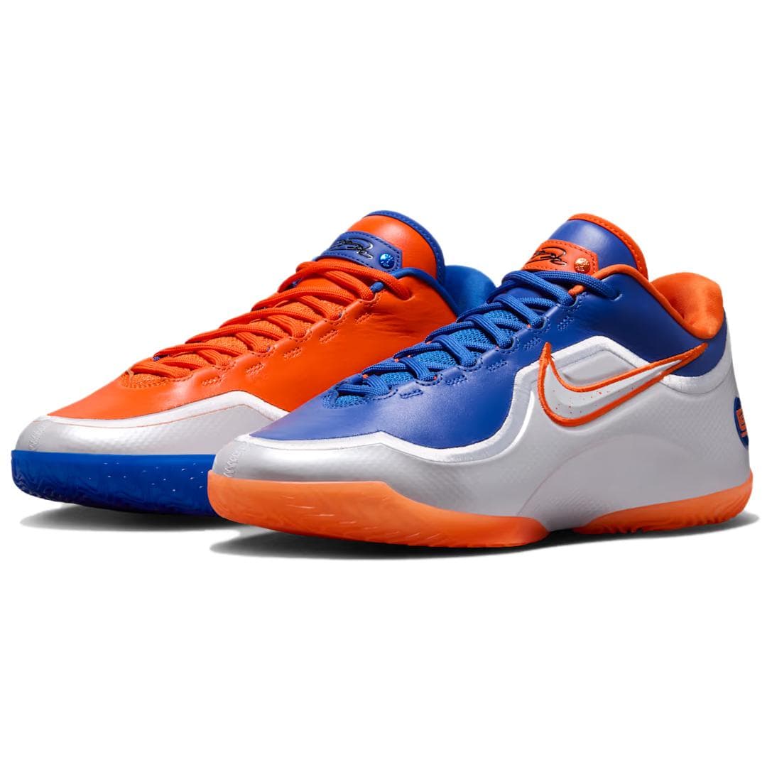 Кроссовки для баскетбола NIKE Lebron 23 Баскетбольные кроссовки Low Топ Королевский синий Безопасность Оранжевый белый Мужской - изображение 1