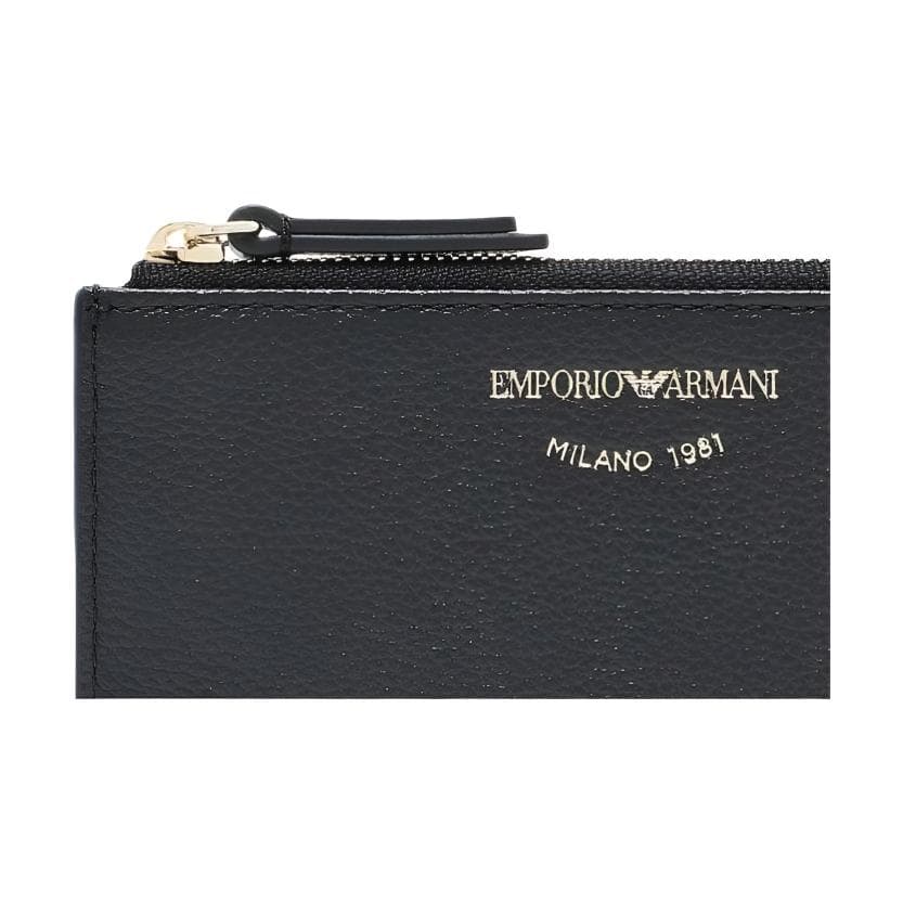 Картхолдер EMPORIO ARMANI Коровья кожа Держатель для карт Женский Черный - изображение 5