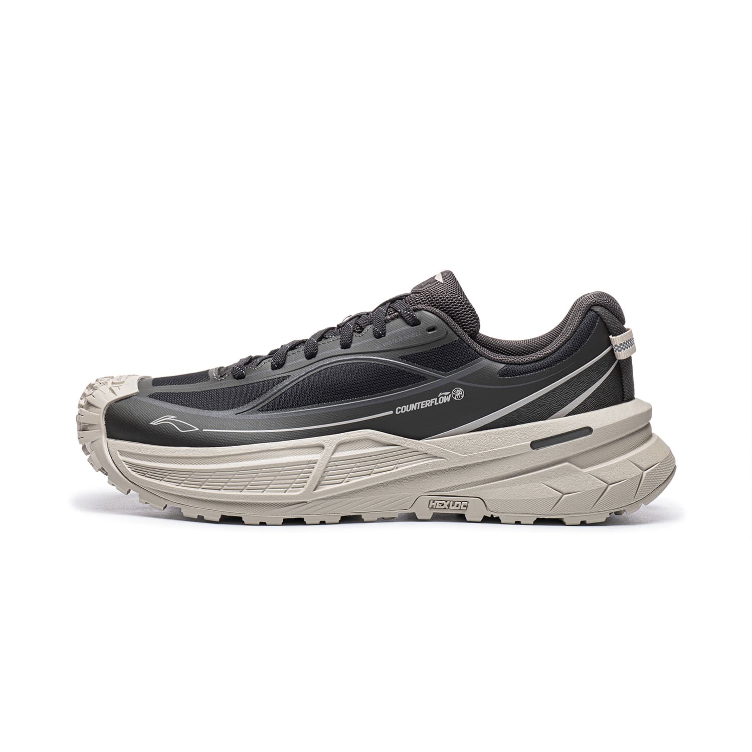Кроссовки Li NING Outdoor CF Tracing Xingchuan 2SE Альпинистские и треккинговые ботинки Низкий Топ Обсидиан Серый Ночной Черный Мужской - изображение 1