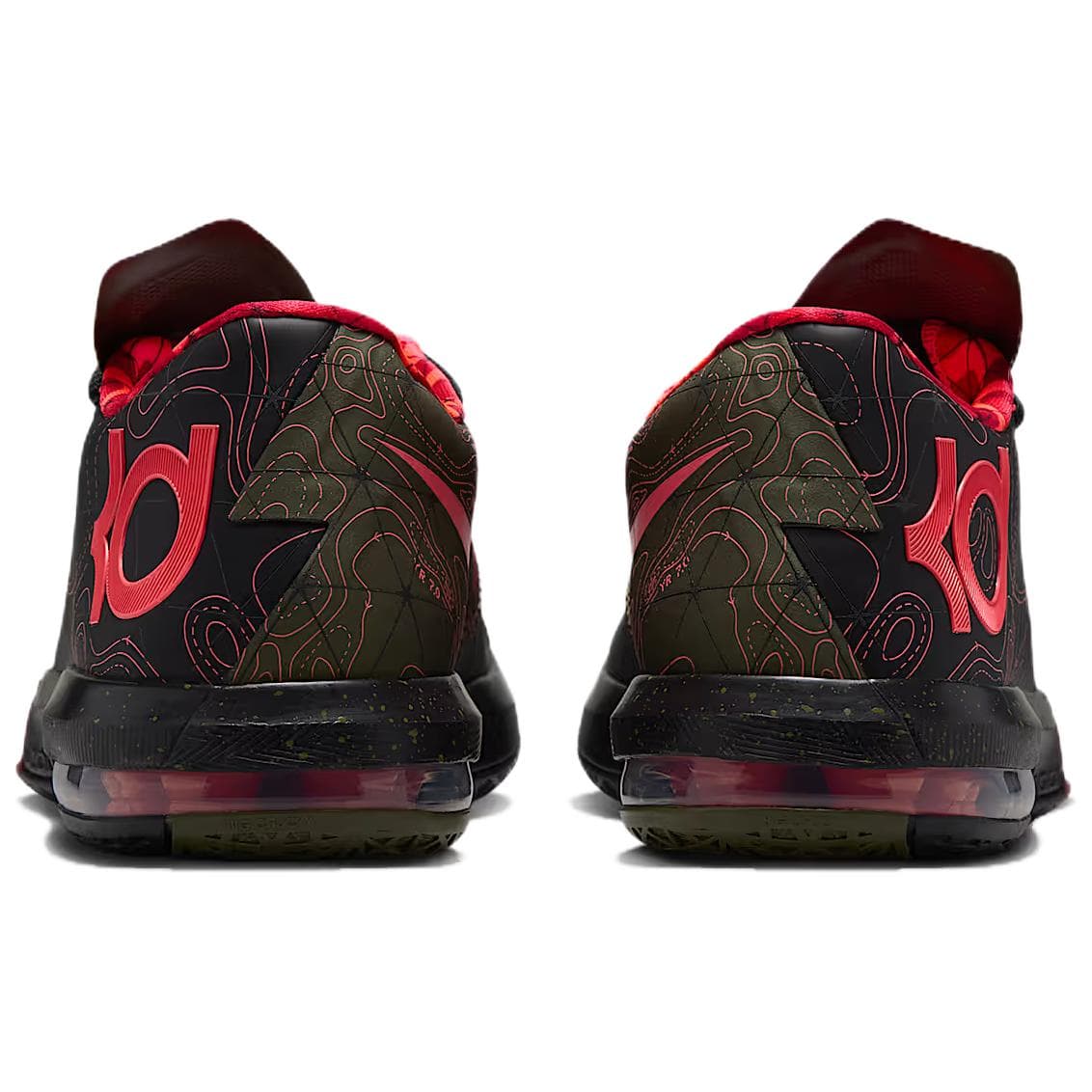 Кроссовки для баскетбола NIKE KD 6 Oтскок Сцепление Low Топ Баскетбольные кроссовки Мужской Черный - изображение 5
