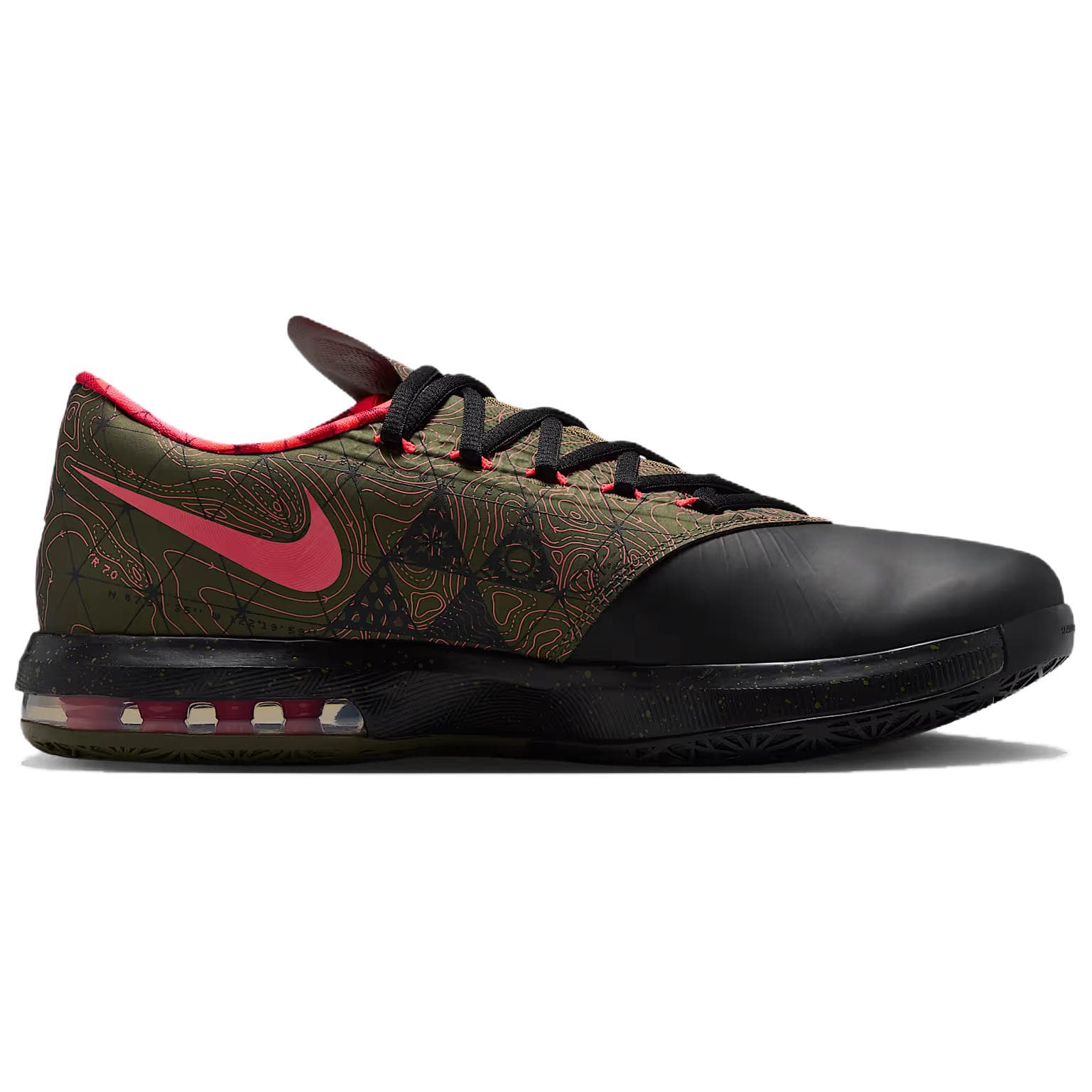 Кроссовки для баскетбола NIKE KD 6 Oтскок Сцепление Low Топ Баскетбольные кроссовки Мужской Черный - изображение 2