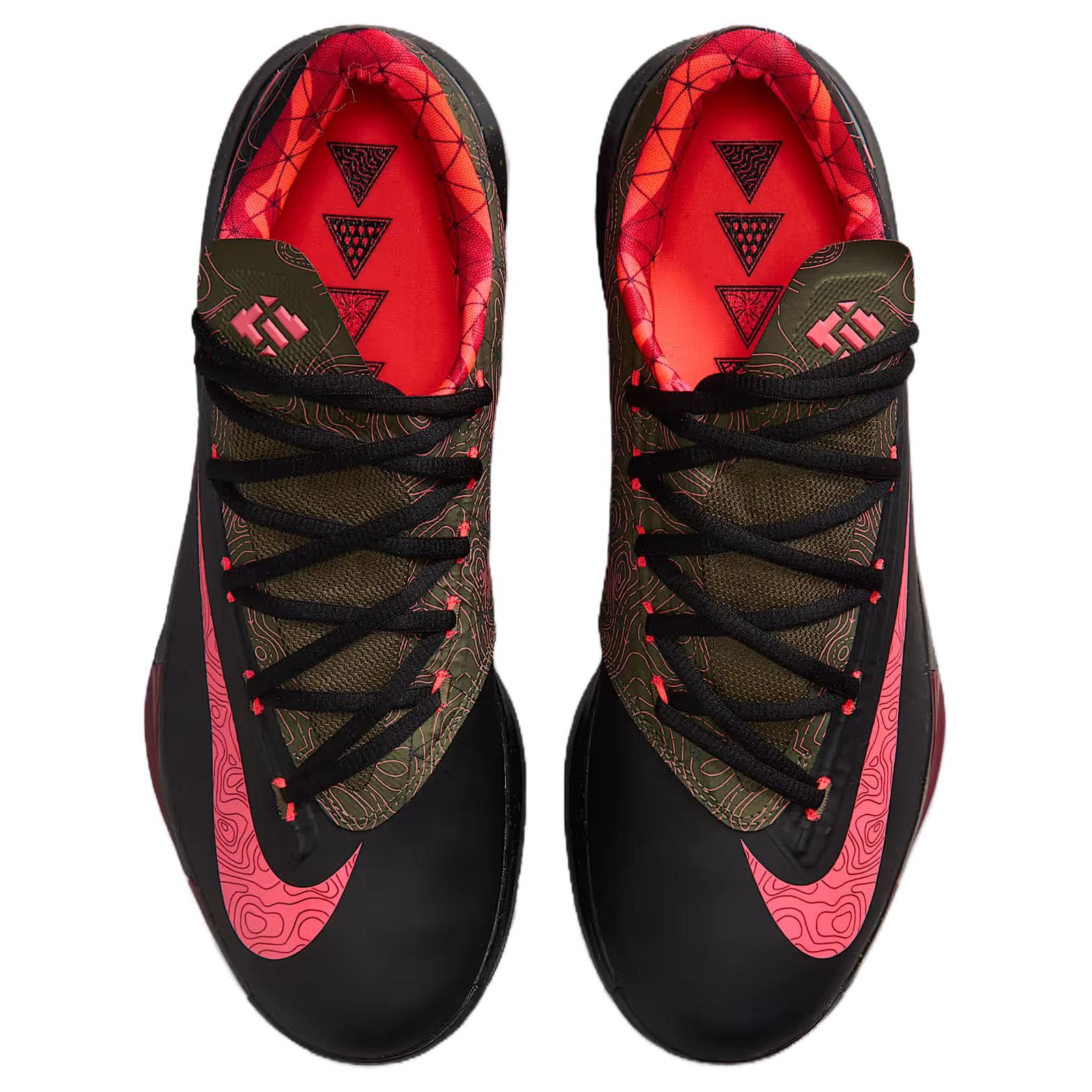 Кроссовки для баскетбола NIKE KD 6 Oтскок Сцепление Low Топ Баскетбольные кроссовки Мужской Черный - изображение 4