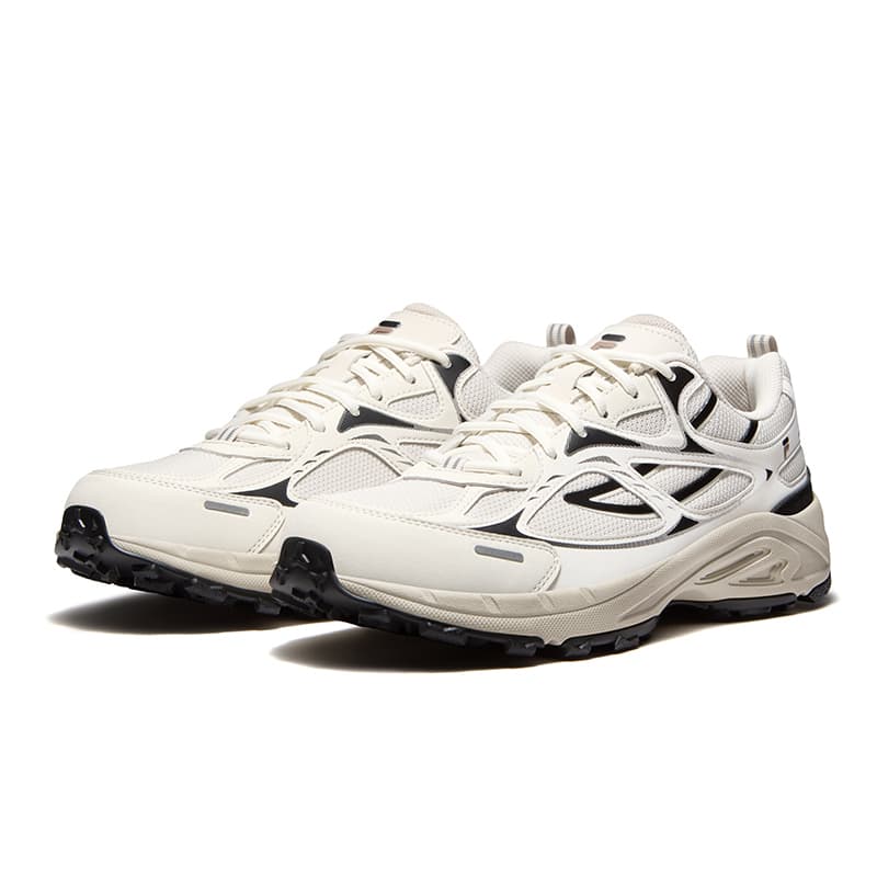 Кроссовки для бега FILA FUSION TRIBUNE Беговые кроссовки Low Топ Ярко-серый Тофу Белый Мужской - изображение 3