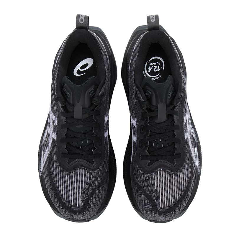 Кроссовки для бега asics SUPERBLAST 2 Сетчатая ткань Дышащий Лоу-топы Бег на длинные дистанции Гонки Беговые кроссовки Унисекс Черный белый - изображение 4