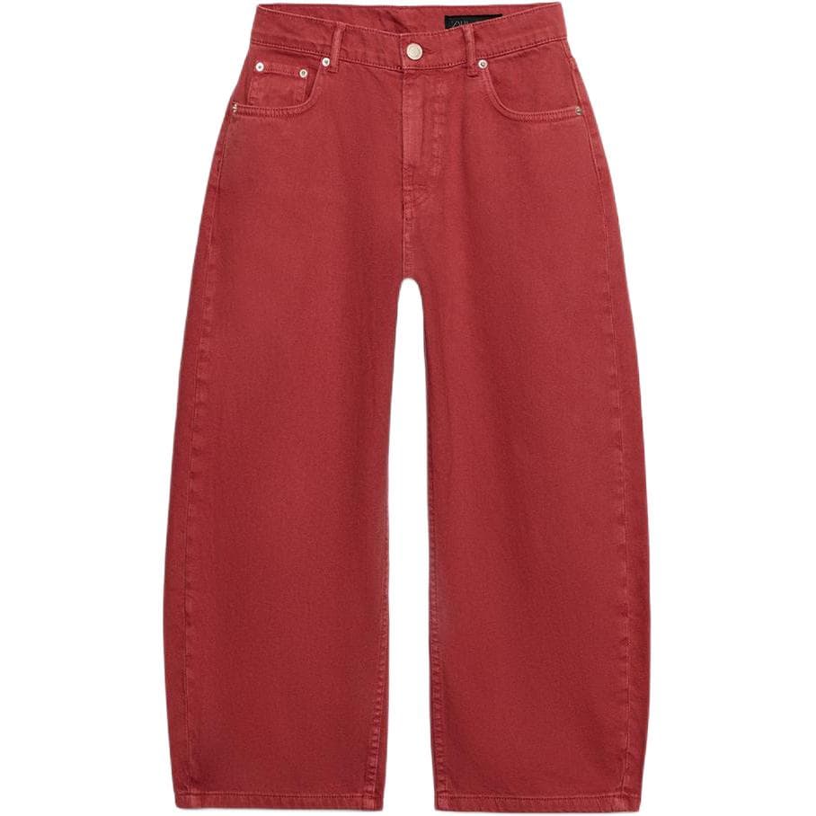 Джинсы ZARA ZW Red Women's Jeans ZARA ZW Красный Женские Джинсы - изображение 1