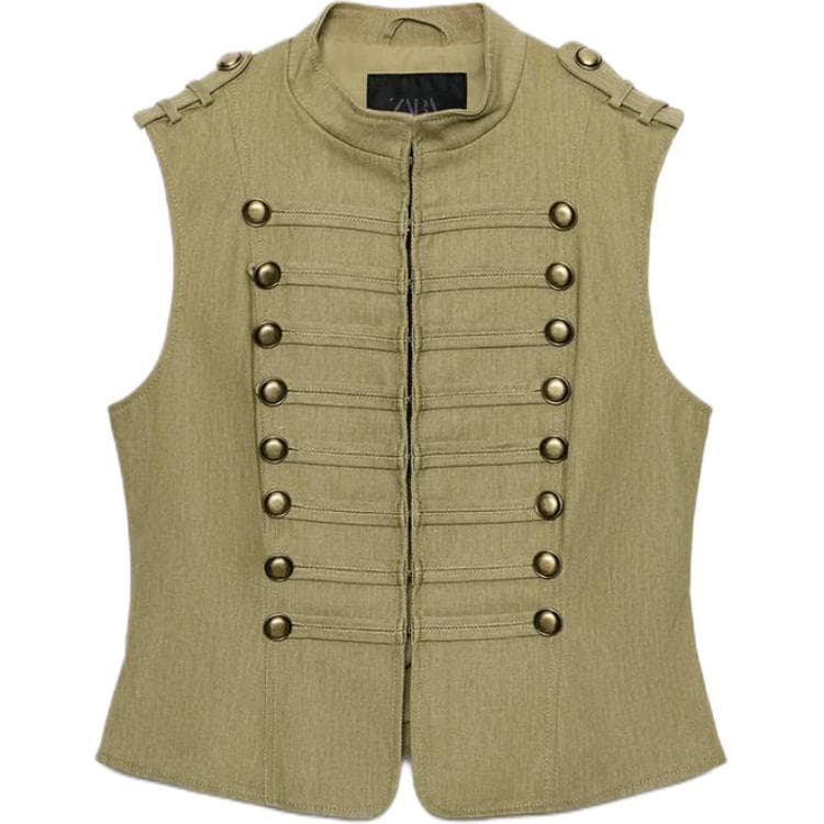 Майка ZARA Khaki Женские Майки - изображение 1