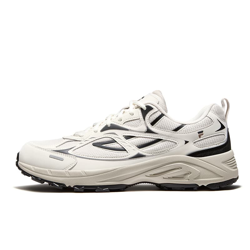 Кроссовки для бега FILA FUSION TRIBUNE Беговые кроссовки Low Топ Ярко-серый Тофу Белый Мужской - изображение 1