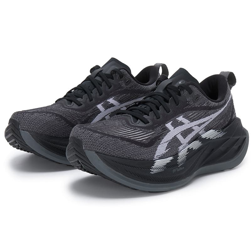 Кроссовки для бега asics SUPERBLAST 2 Сетчатая ткань Дышащий Лоу-топы Бег на длинные дистанции Гонки Беговые кроссовки Унисекс Черный белый - изображение 3