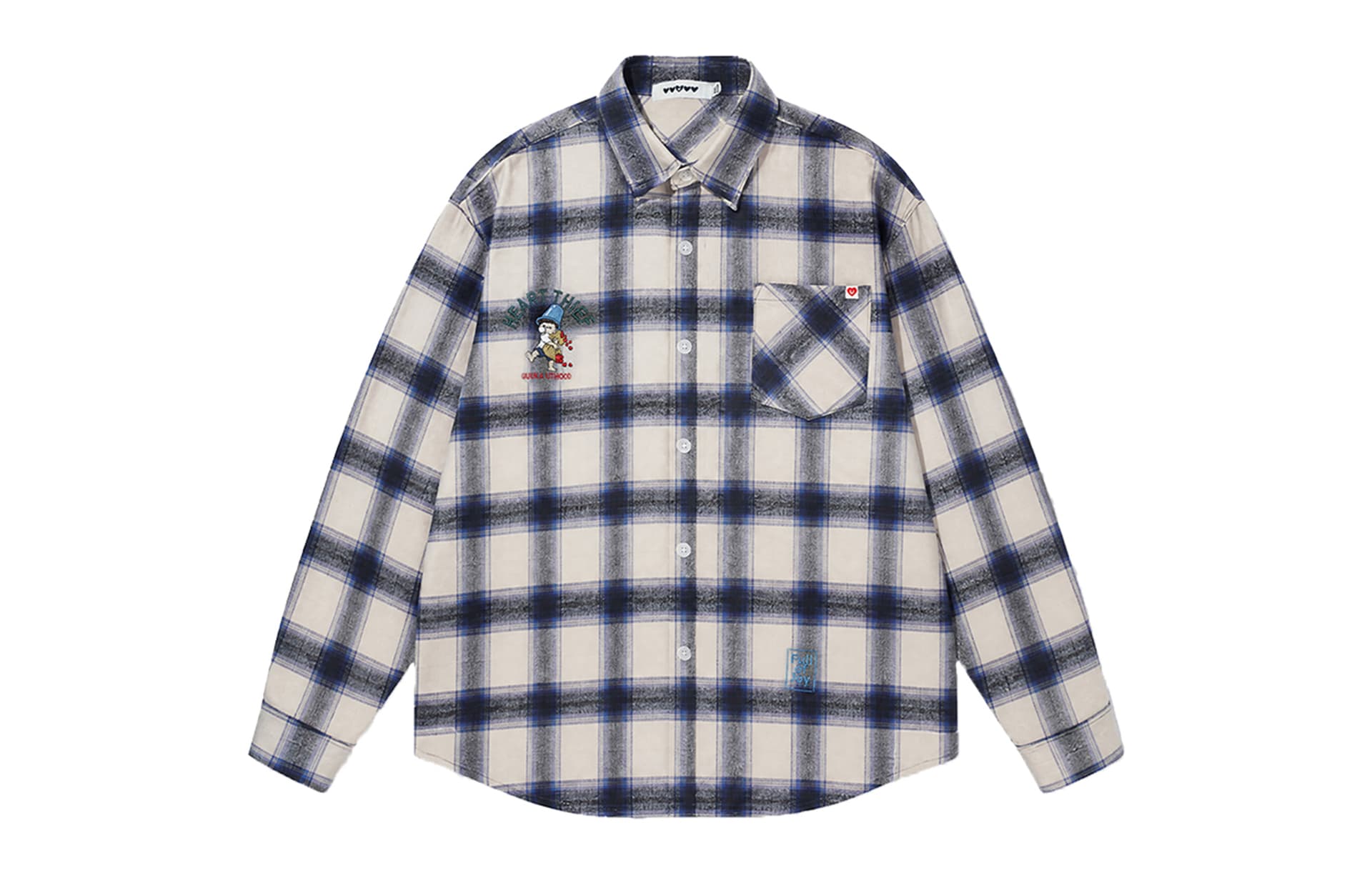 Блузка Guuka Blue Plaid Женские Рубашки - изображение 1