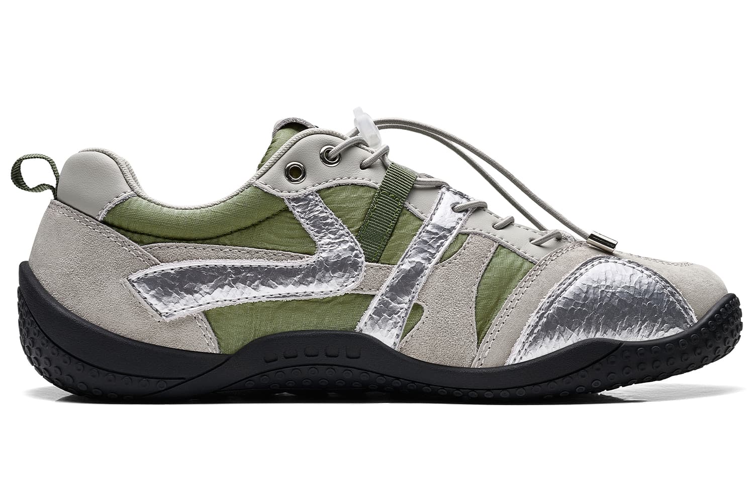 Кроссовки Кроссовки Kappa Casual Low Top Зеленый Серый Холодный Серый Серебряный Женские - изображение 2