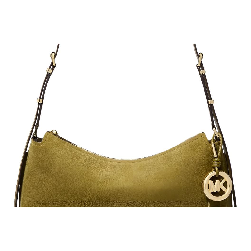 Мини-сумка MICHAEL KORS Nolita Коровья кожа Сумка на плечо Средняя Женская Оливково-зеленая - изображение 3