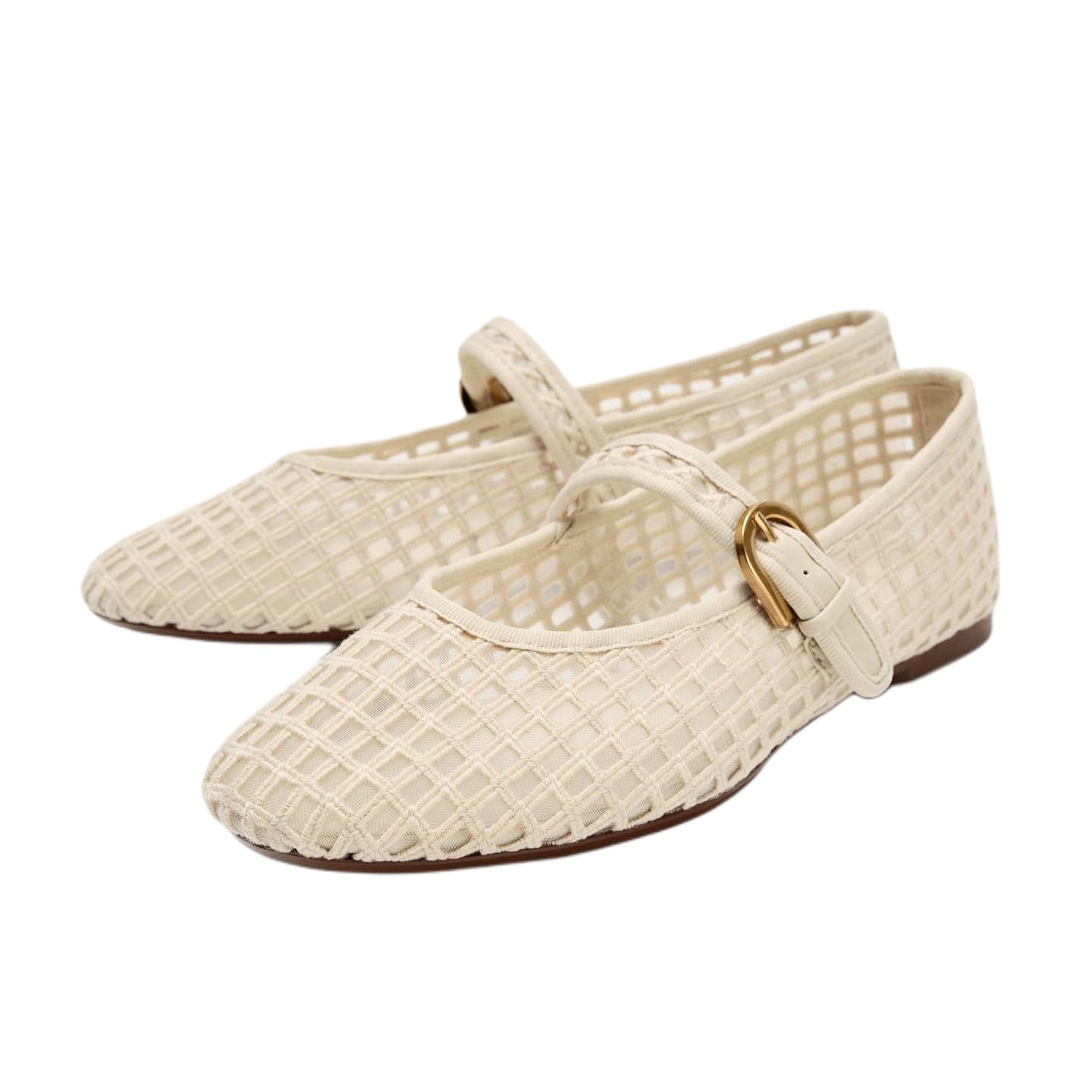 ZARA Mary Jane Shoes Ecru Women's ZARA Мэри Джейн Обувь Экрю Женская - изображение 2