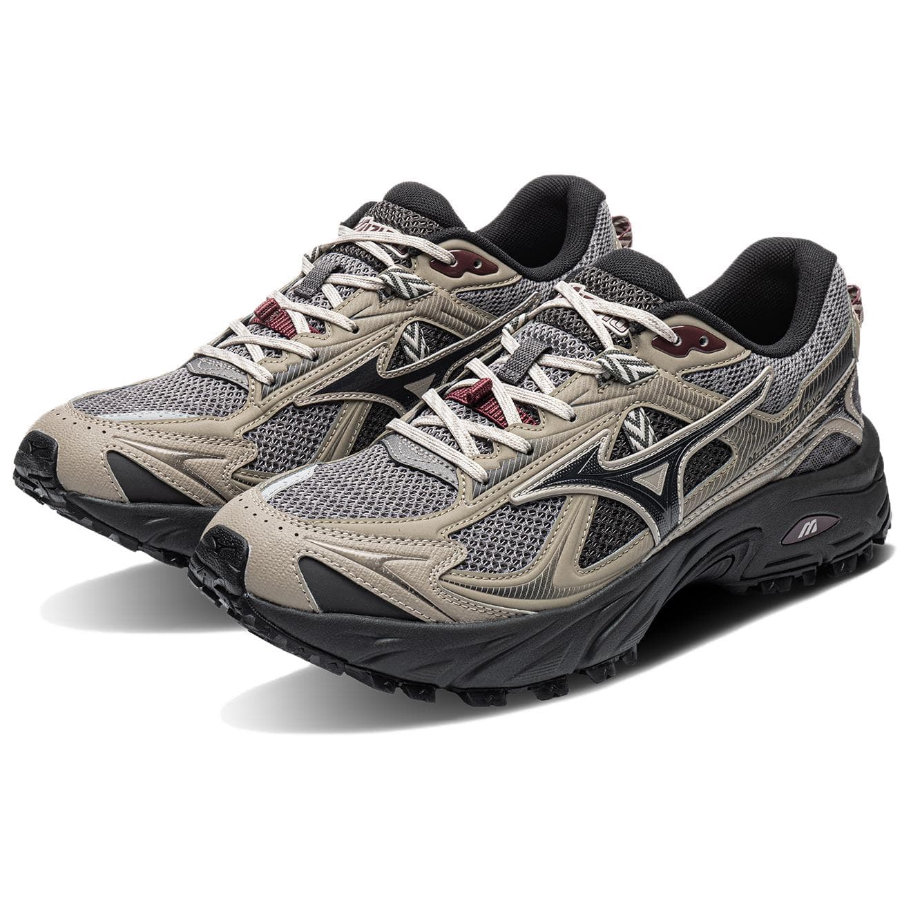 Кроссовки для бега Mizuno FIYI TL Лоу-топы Кроссовки для трейлраннинга Унисекс Тауповый - изображение 4