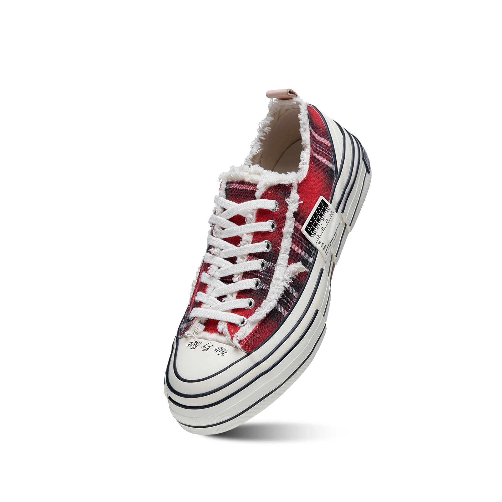 Кеды xVESSEL G.O.P. LOWS Forrest Red Plaid - изображение 5