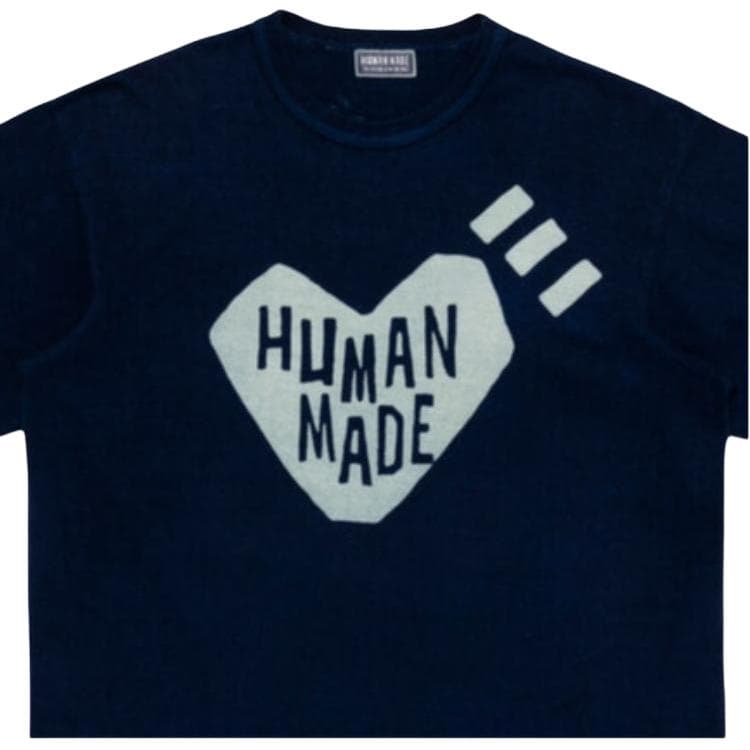 Футболка Human Made NINGENSEI Индиго Унисекс T-рубашки - изображение 3