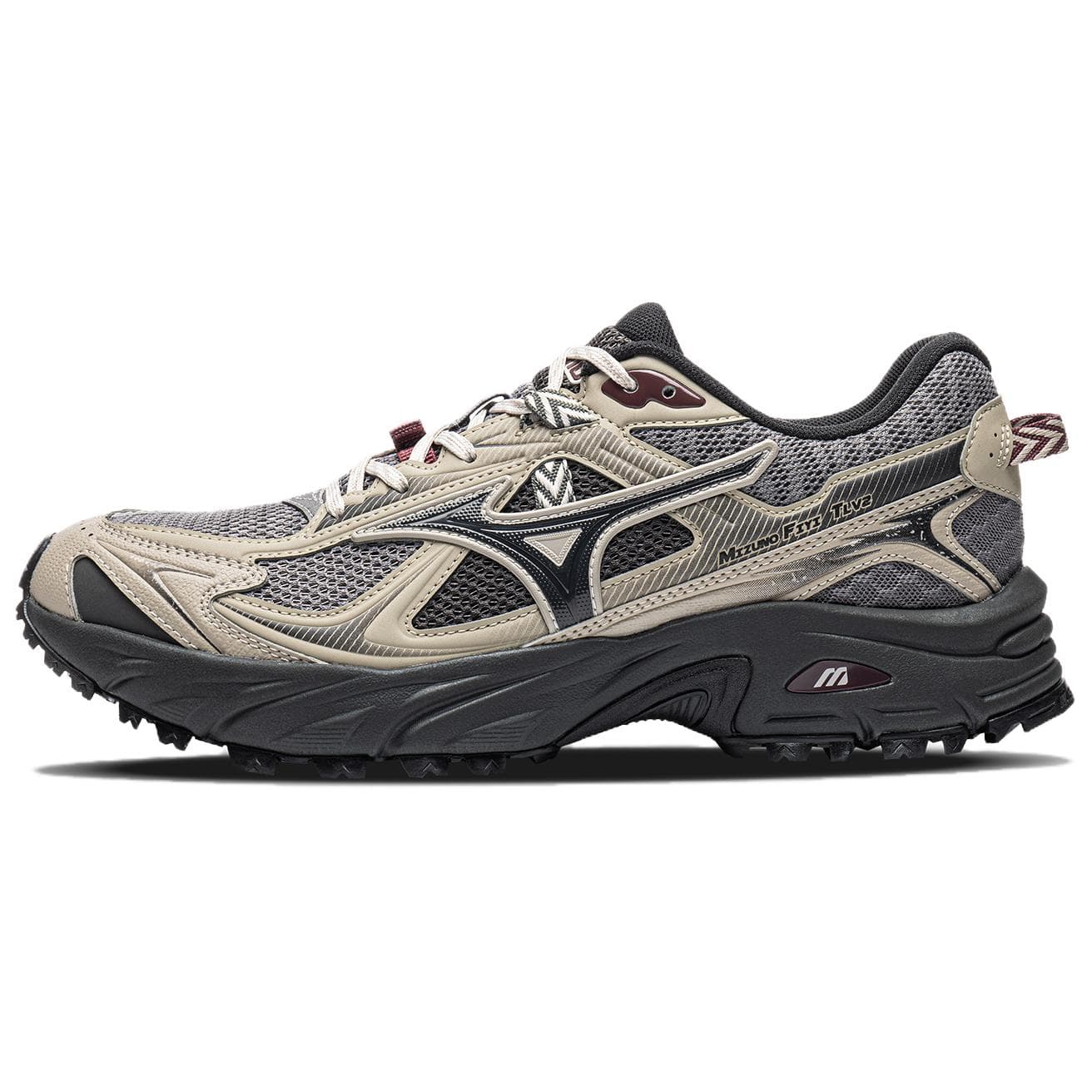 Кроссовки для бега Mizuno FIYI TL Лоу-топы Кроссовки для трейлраннинга Унисекс Тауповый - изображение 1